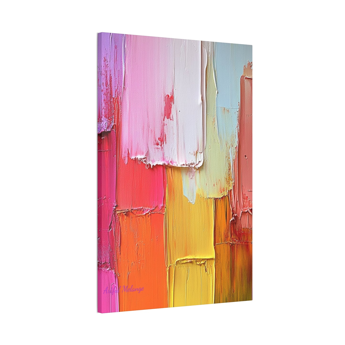 Acrylic Abstract Canvas Print - Richly Textured Artistry