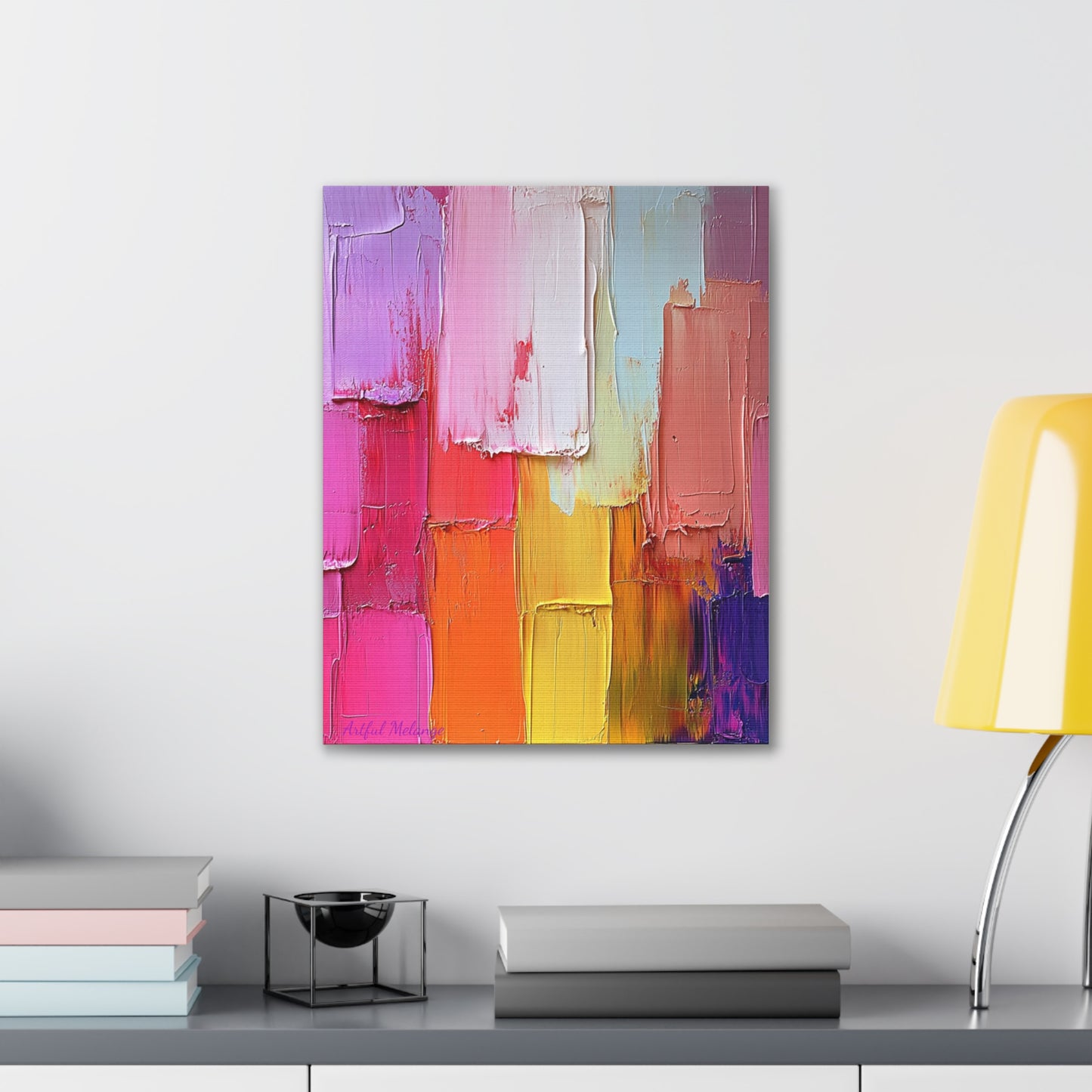 Acrylic Abstract Canvas Print - Richly Textured Artistry