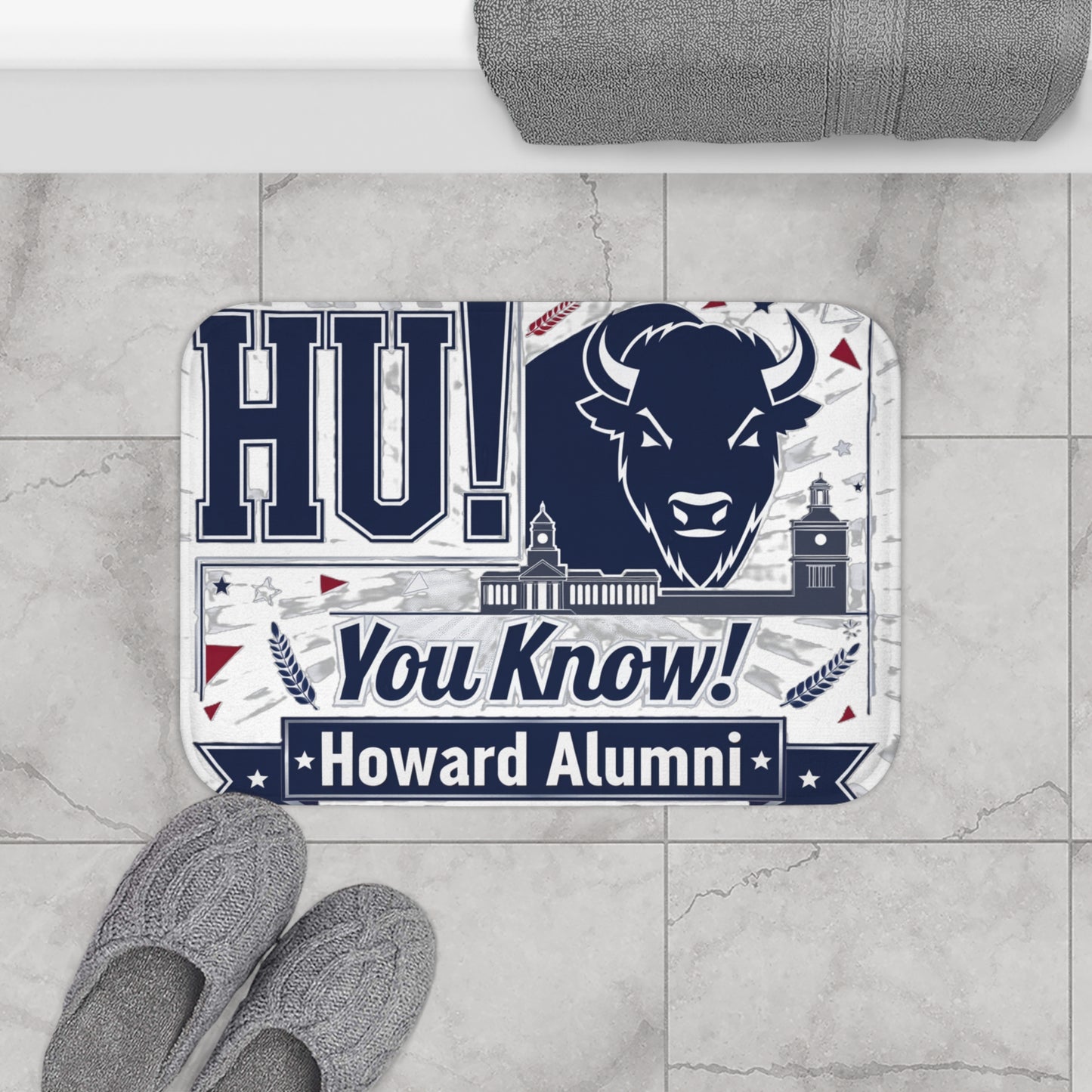 Howard University Legacy Bath Mat – Bison Pride Dorm Collection 6