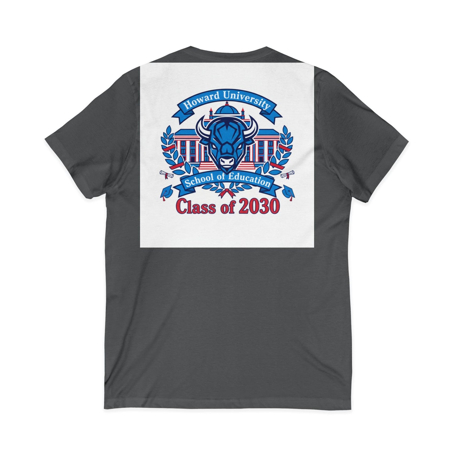 Howard University Class of 2030 Unisex V-Neck T-Shirt | The Mecca Incoming Class Tee