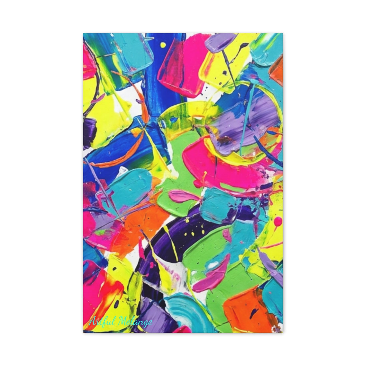 Acrylic Abstract Canvas Print - Richly Textured Artistry