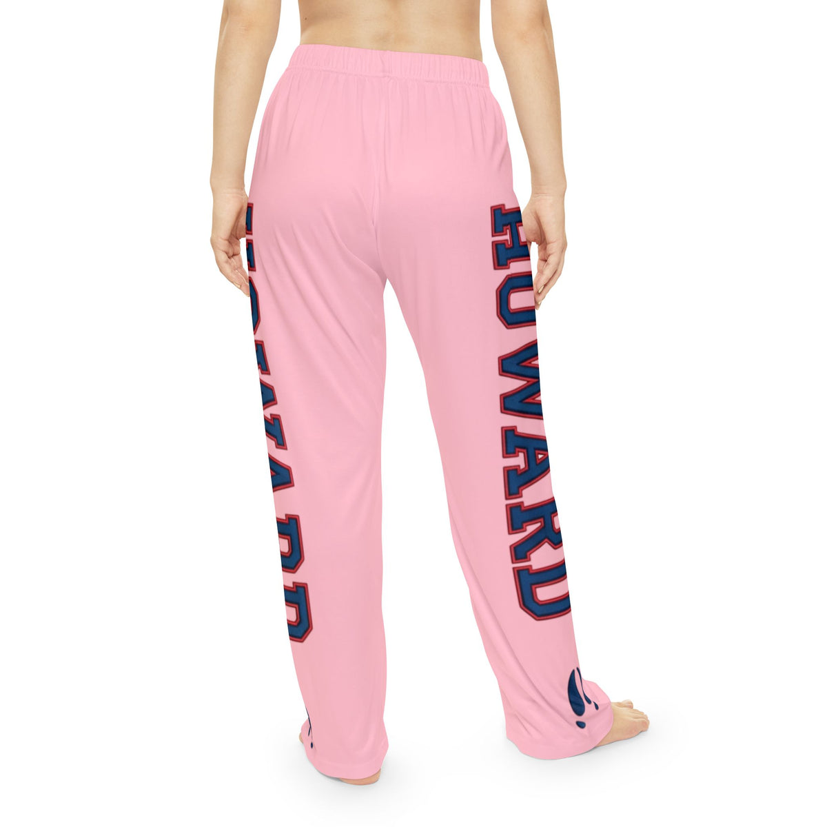 Howard-Inspired Women’s Pajama Pants | HBCU Lounge Bottoms/ Pink