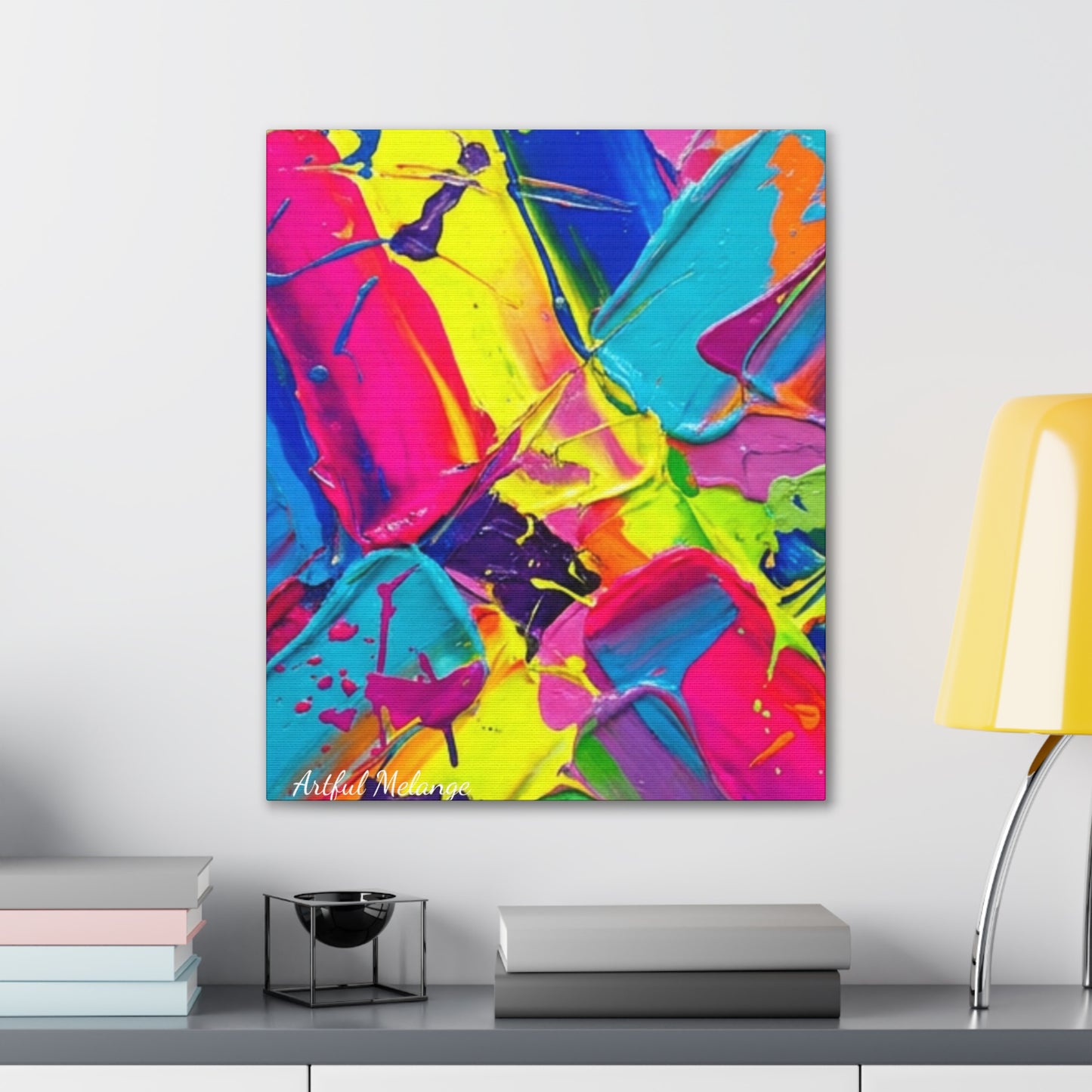 Acrylic Abstract Canvas Print - Richly Textured Artistry