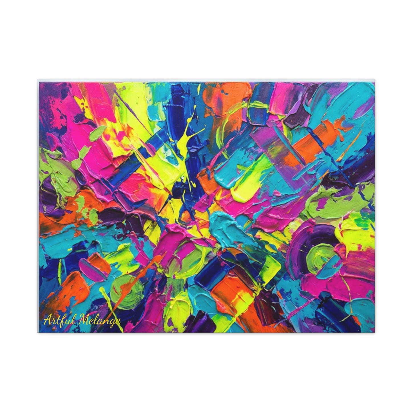 Acrylic Abstract Canvas Print - Richly Textured Artistry