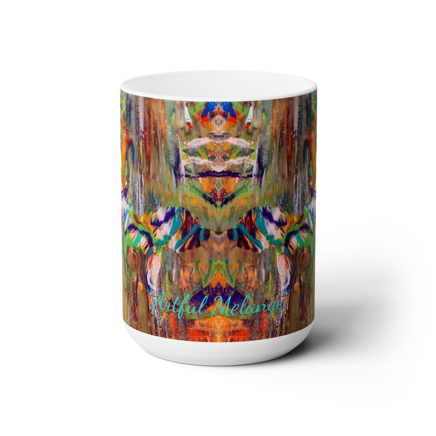 Artsy Abstract Ceramic Mug 15oz