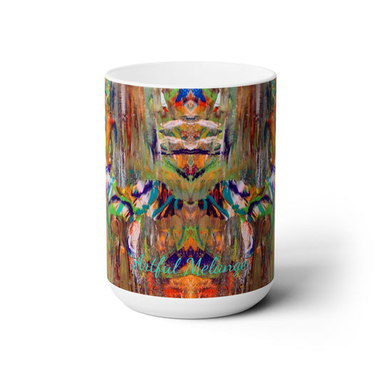 Artsy Abstract Ceramic Mug 15oz