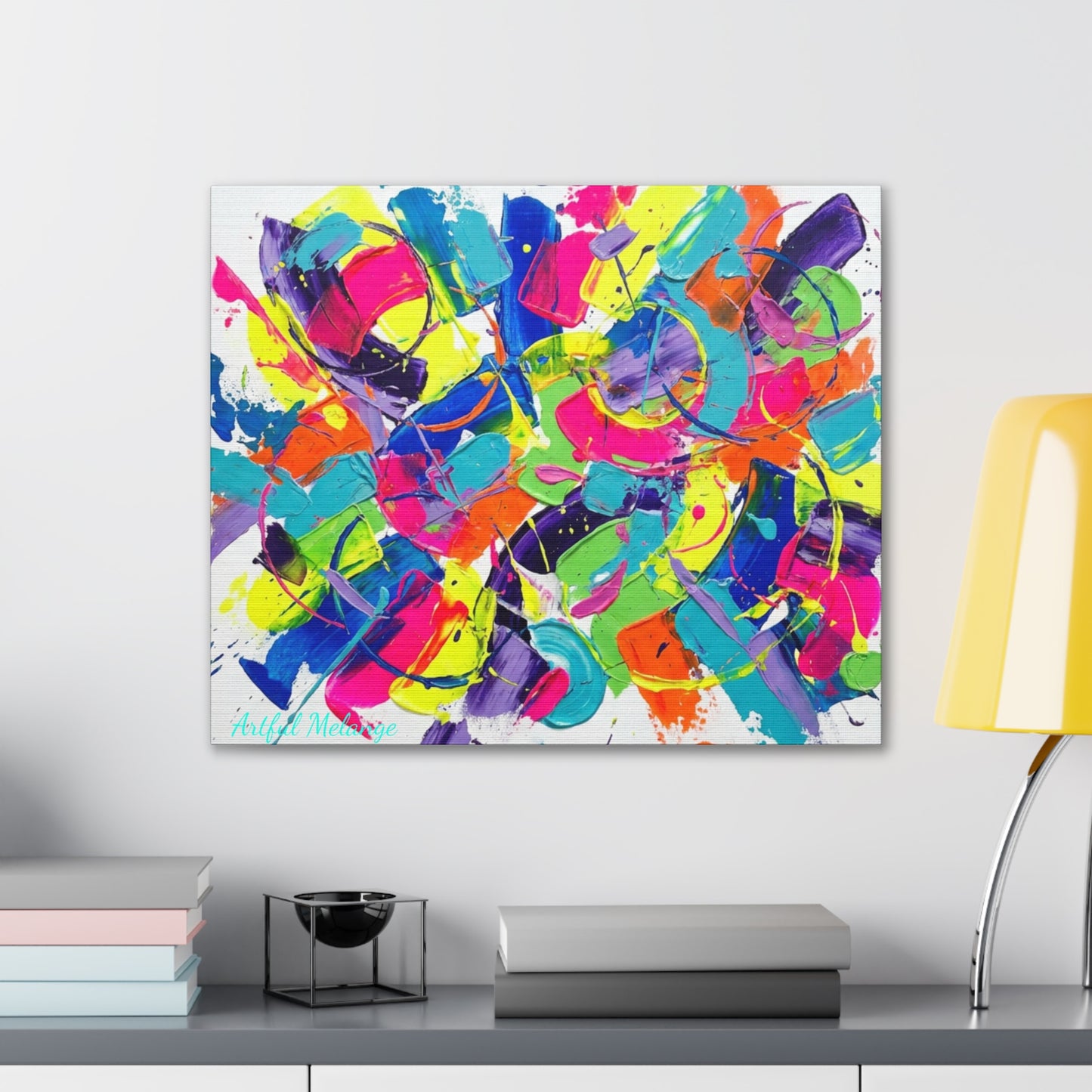 Acrylic Abstract Canvas Print - Richly Textured Artistry