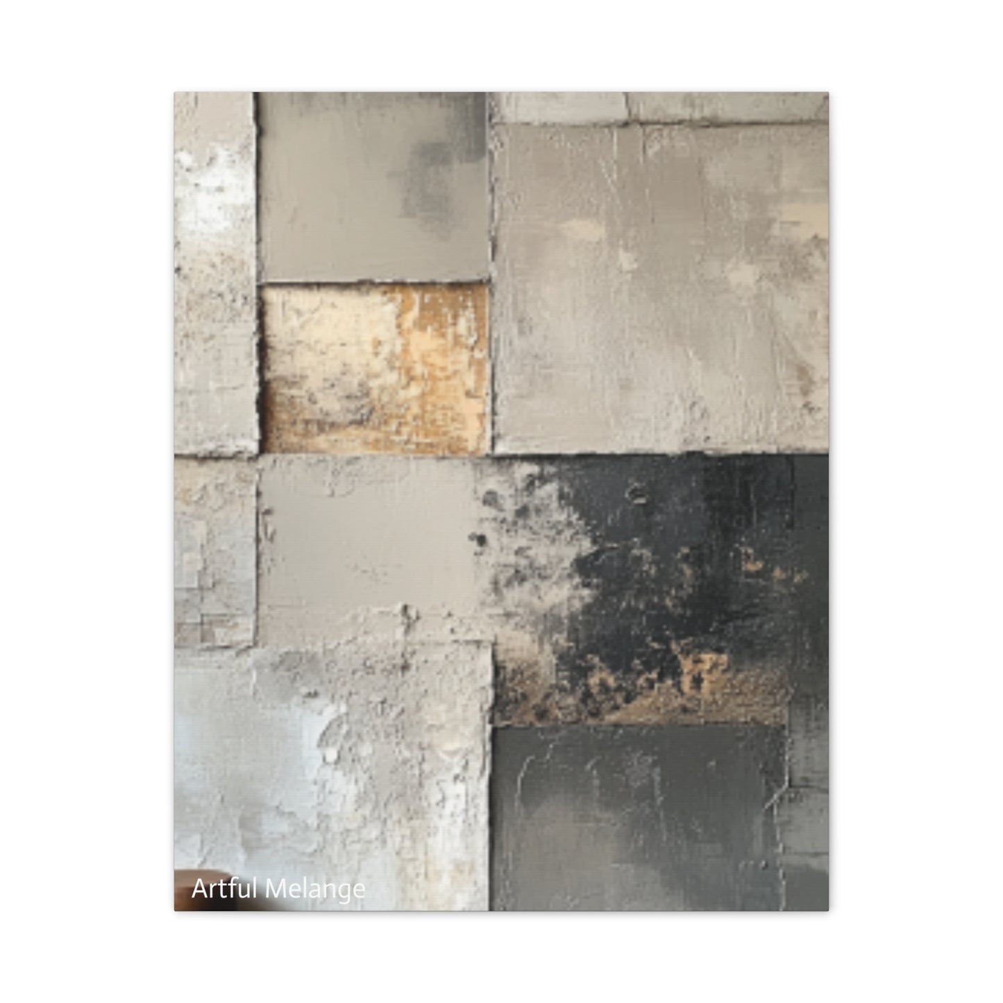 Acrylic Abstract Canvas Print - Richly Textured Artistry