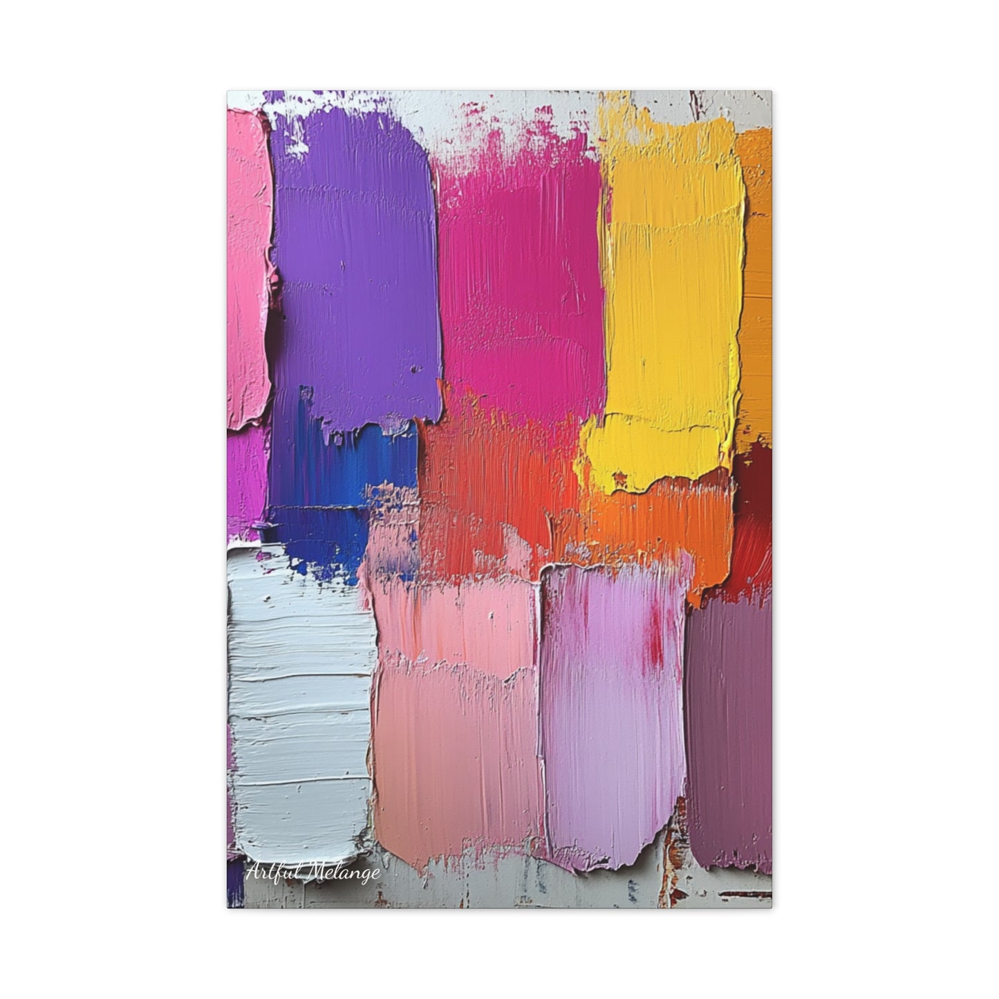 Acrylic Abstract Canvas Print - Richly Textured Artistry