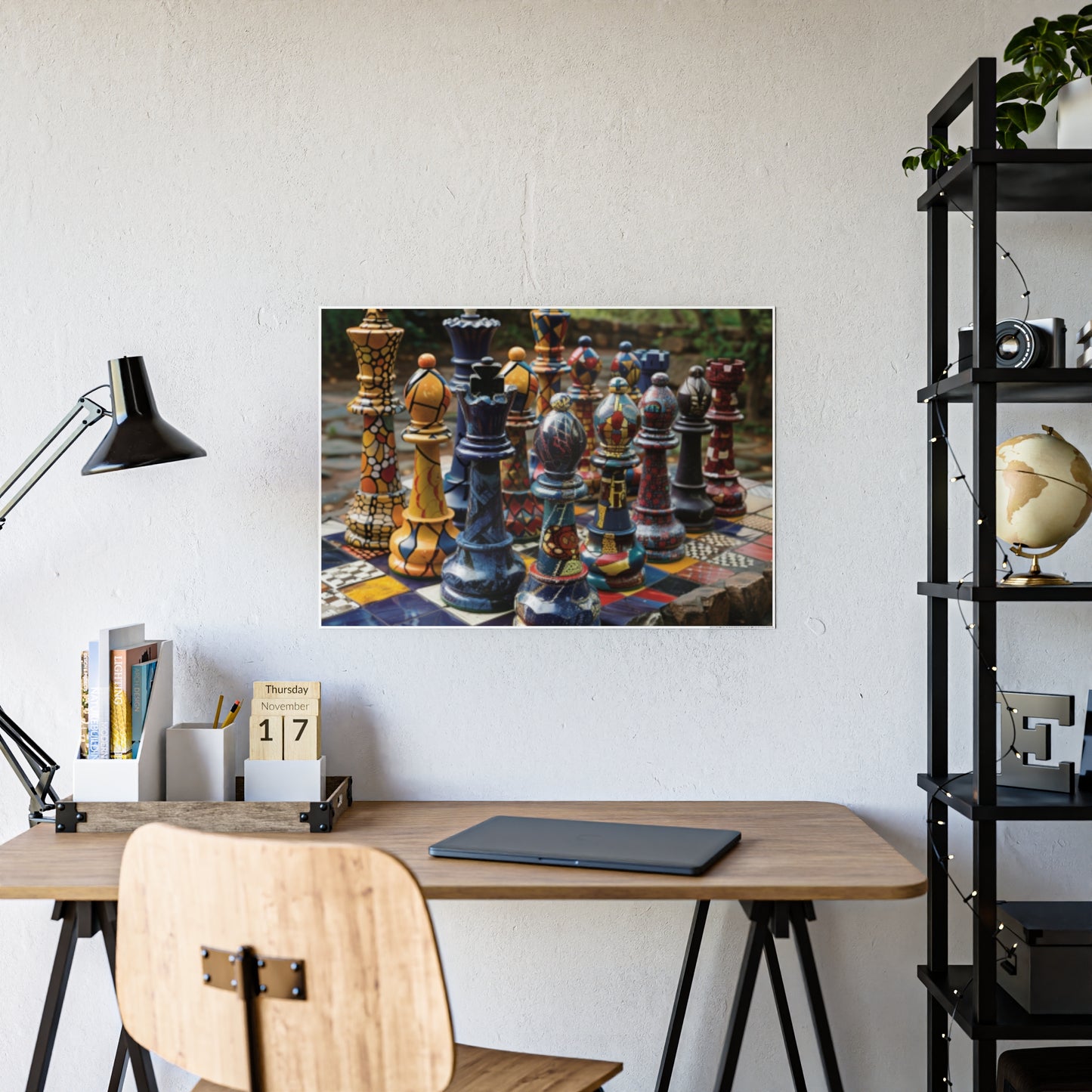 Grandmaster Majesty- Chess Set Poster Print Series