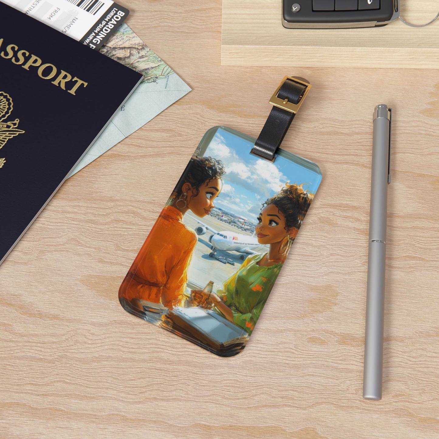 Art Voyage Sisters That Travel Luggage Tag Collection