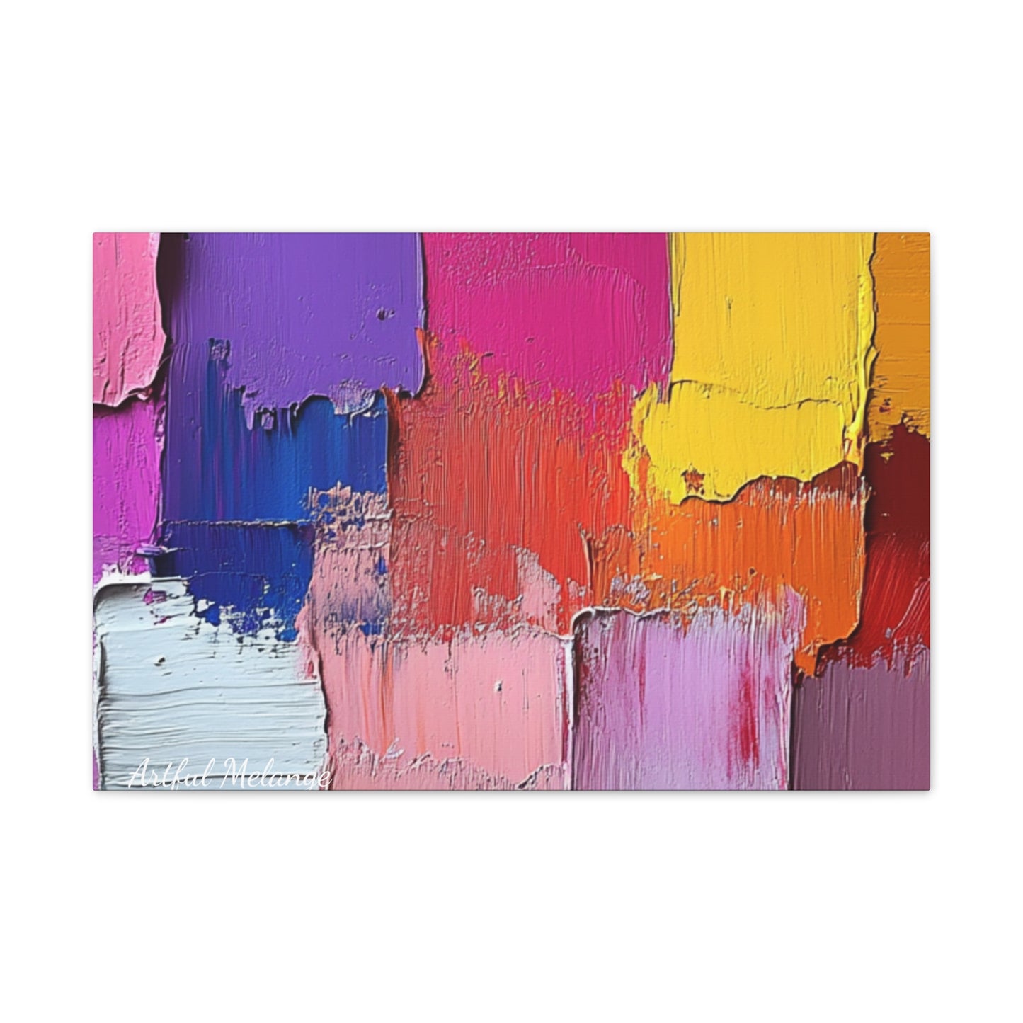 Acrylic Abstract Canvas Print - Richly Textured Artistry