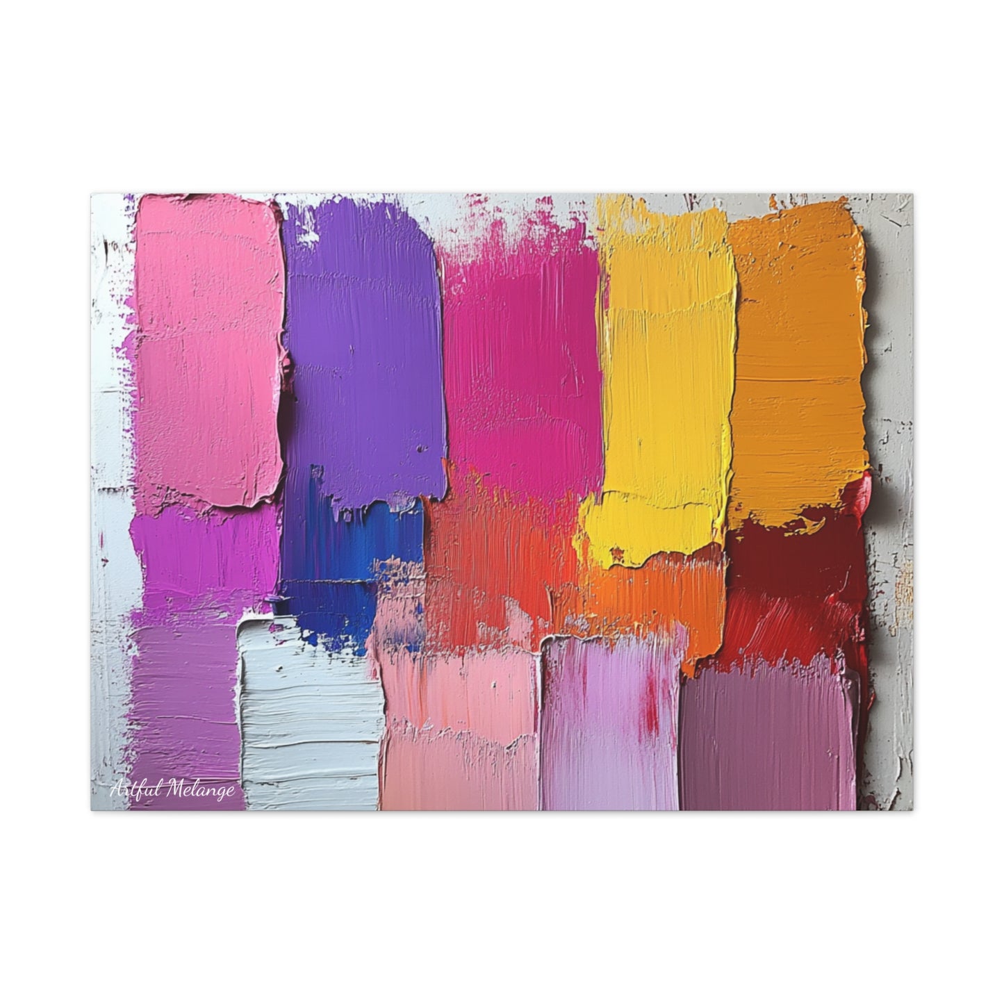 Acrylic Abstract Canvas Print - Richly Textured Artistry
