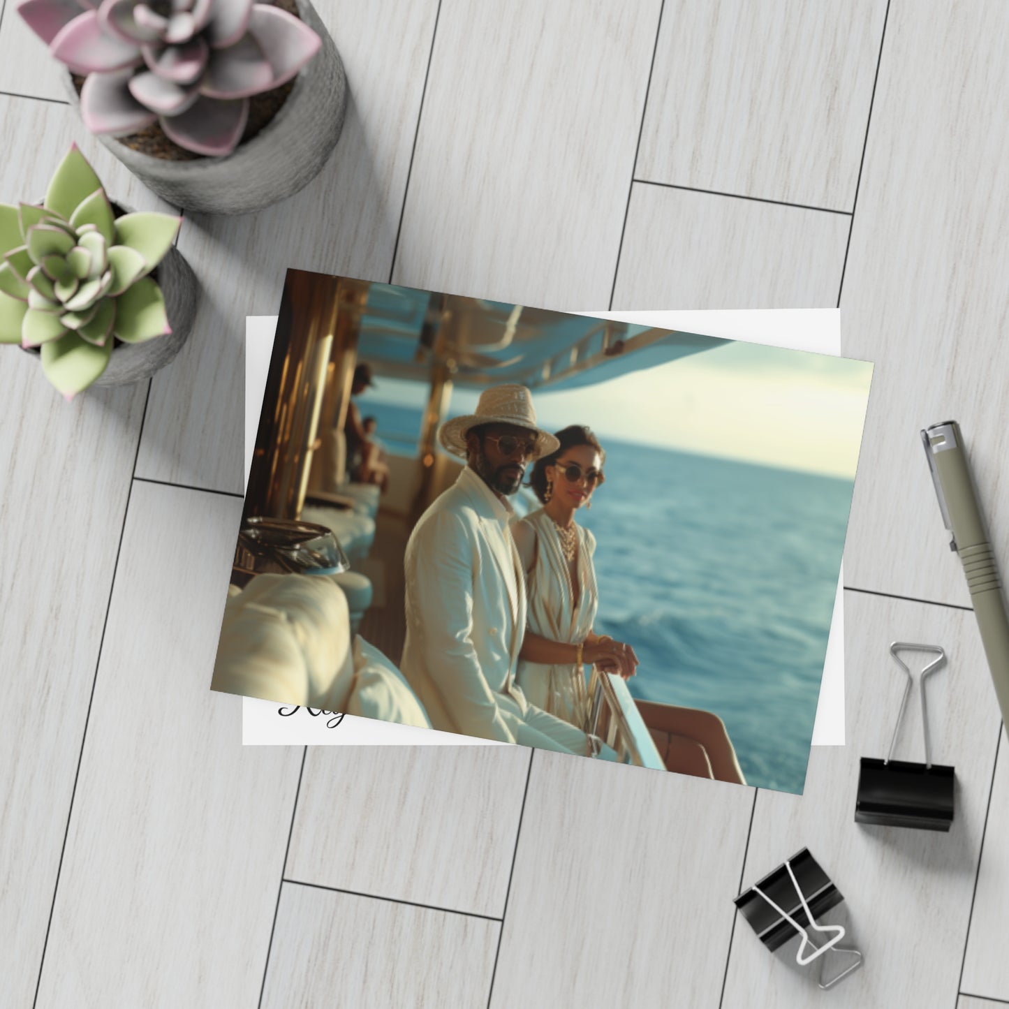 Sail & Celebrate: A Day of Elegance Yacht/Boat Party Invitation Bundles (envelopes included)