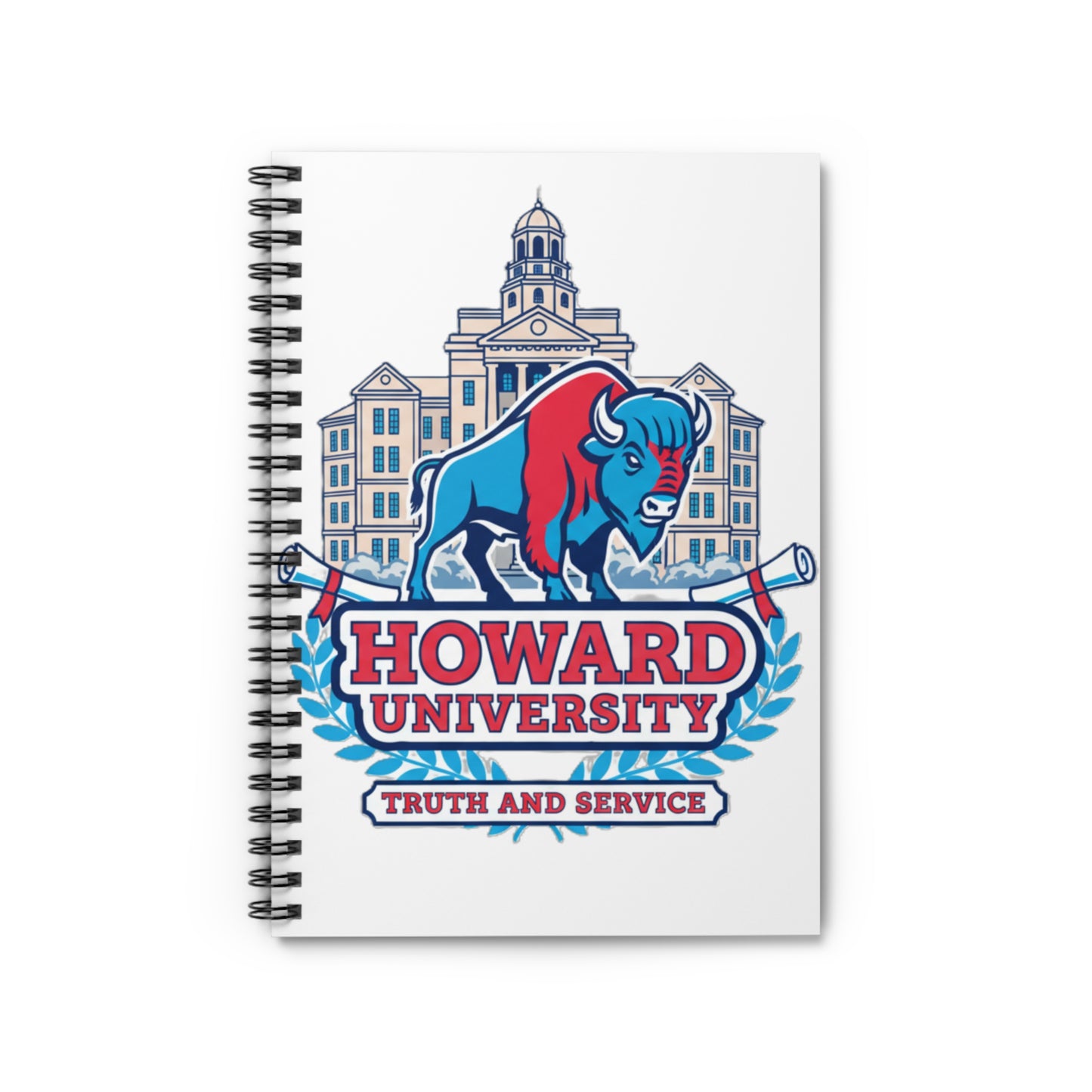 Howard University Legacy Journal 4– Wirebound Lined Notebook Celebrating Black Excellence, HBCU Pride & Academic Achievement/Write with Purpose. Lead with Legacy