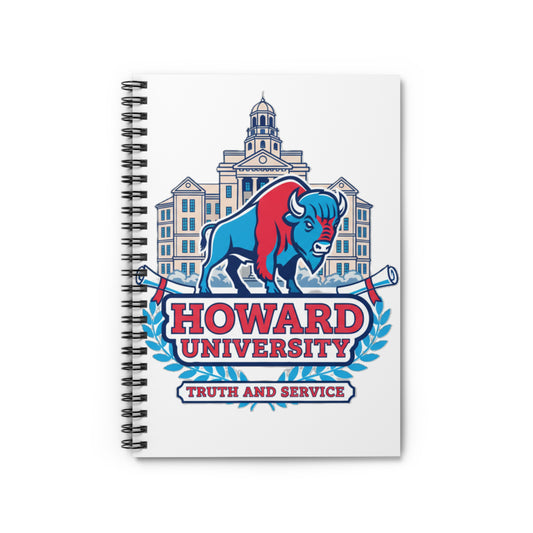 Howard University Legacy Journal 4– Wirebound Lined Notebook Celebrating Black Excellence, HBCU Pride & Academic Achievement/Write with Purpose. Lead with Legacy