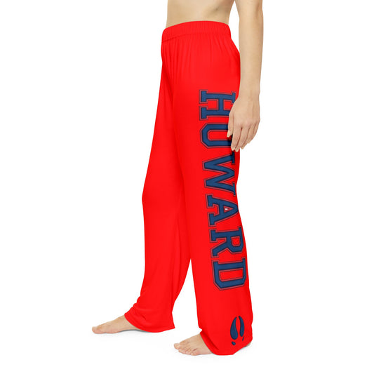 Howard-Inspired Women’s Pajama Pants | HBCU Lounge Bottoms/ Bright Red