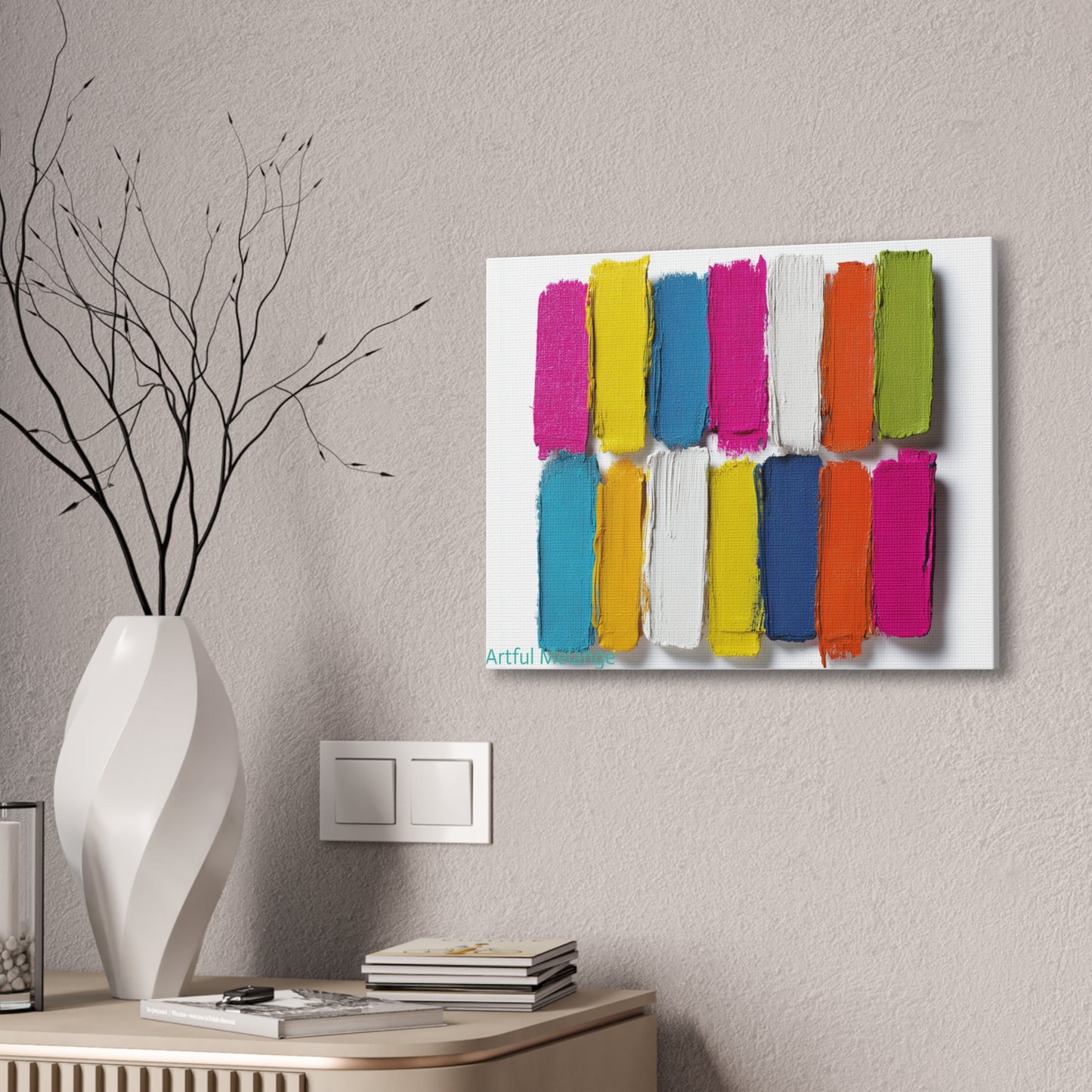 Acrylic Abstract Canvas Print - Richly Textured Artistry