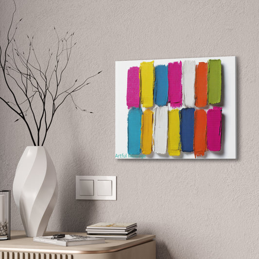 Acrylic Abstract Canvas Print - Richly Textured Artistry