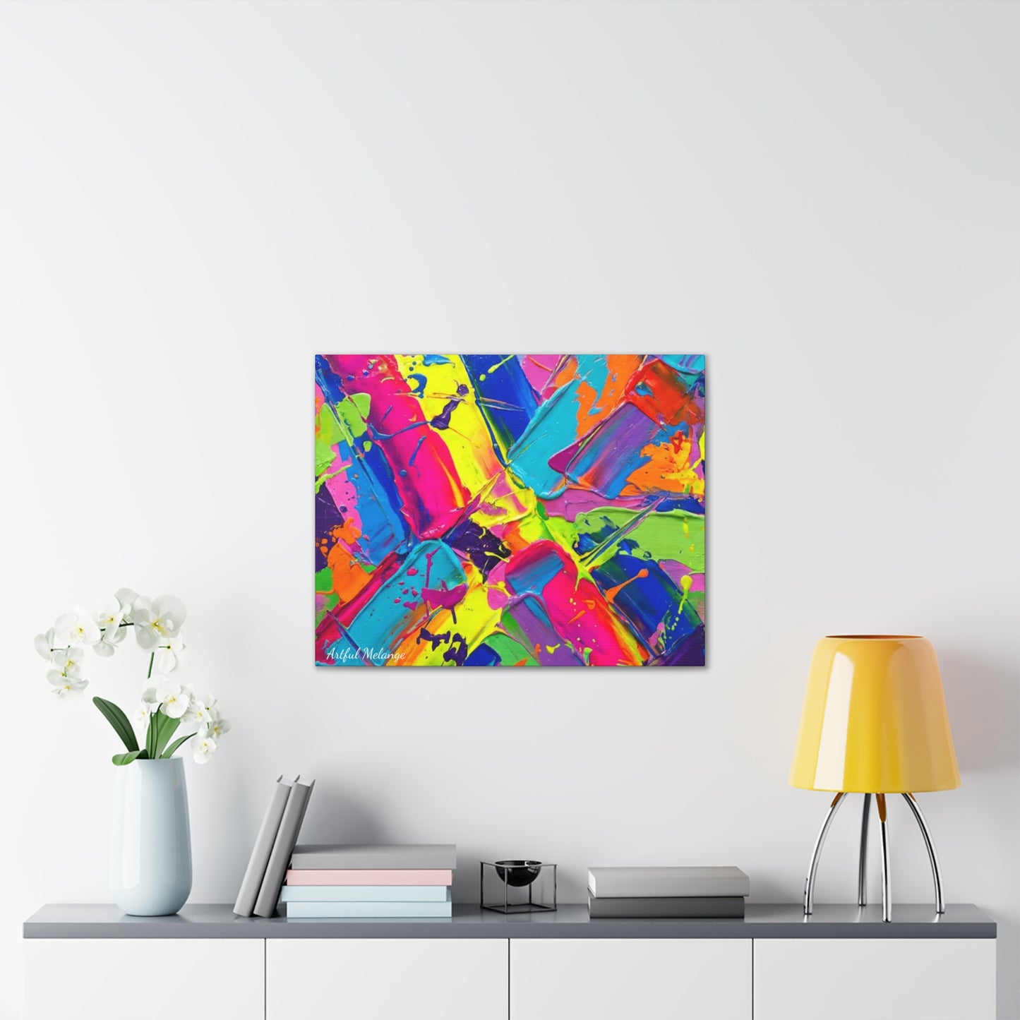 Acrylic Abstract Canvas Print - Richly Textured Artistry
