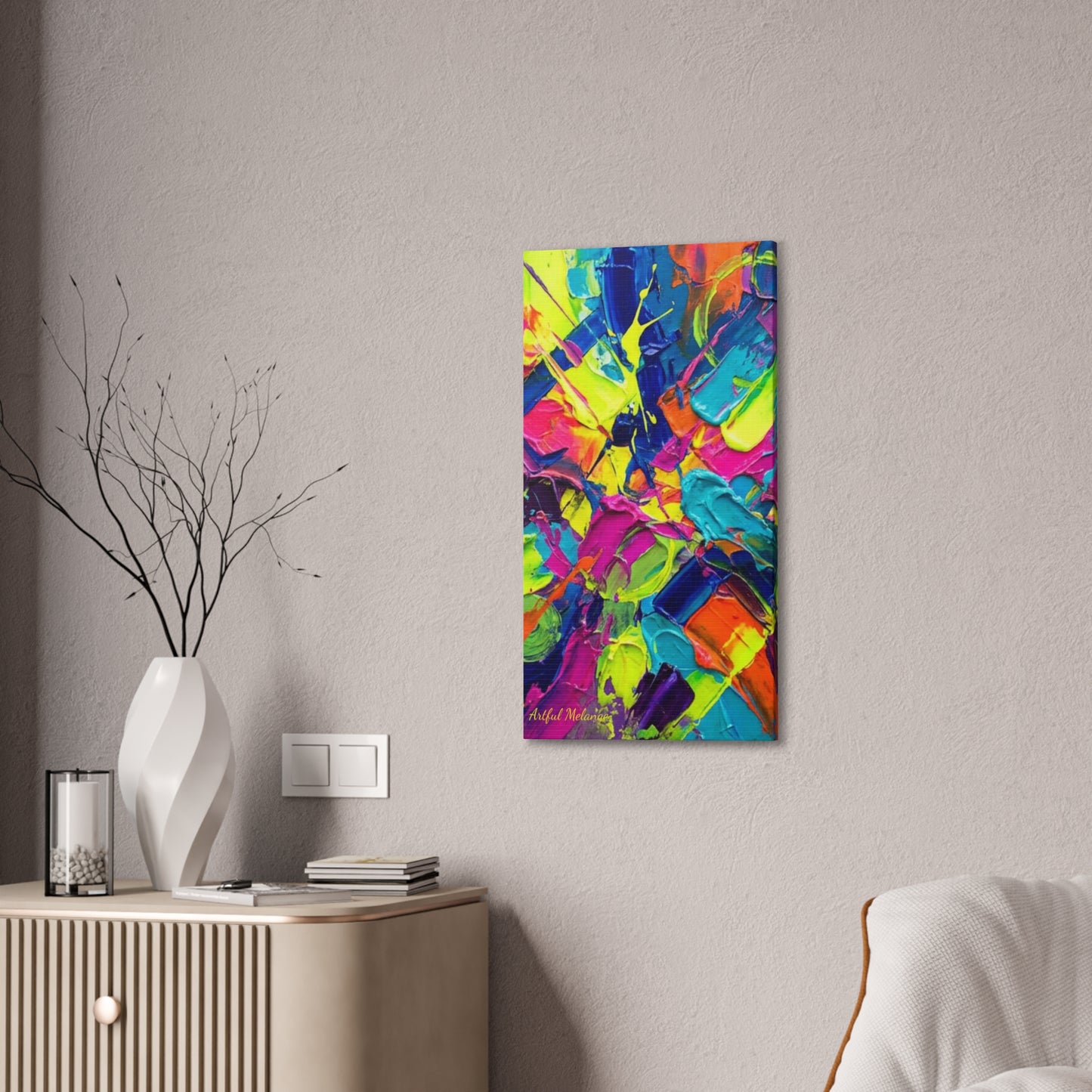Acrylic Abstract Canvas Print - Richly Textured Artistry