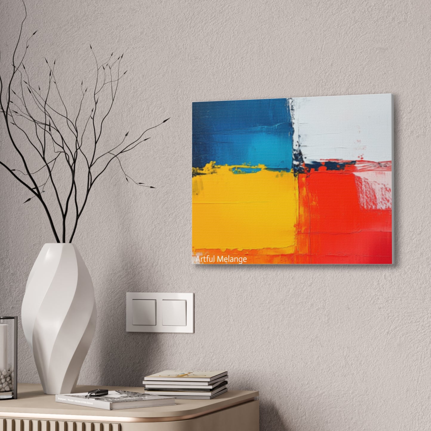 Acrylic Abstract Canvas Print - Richly Textured Artistry