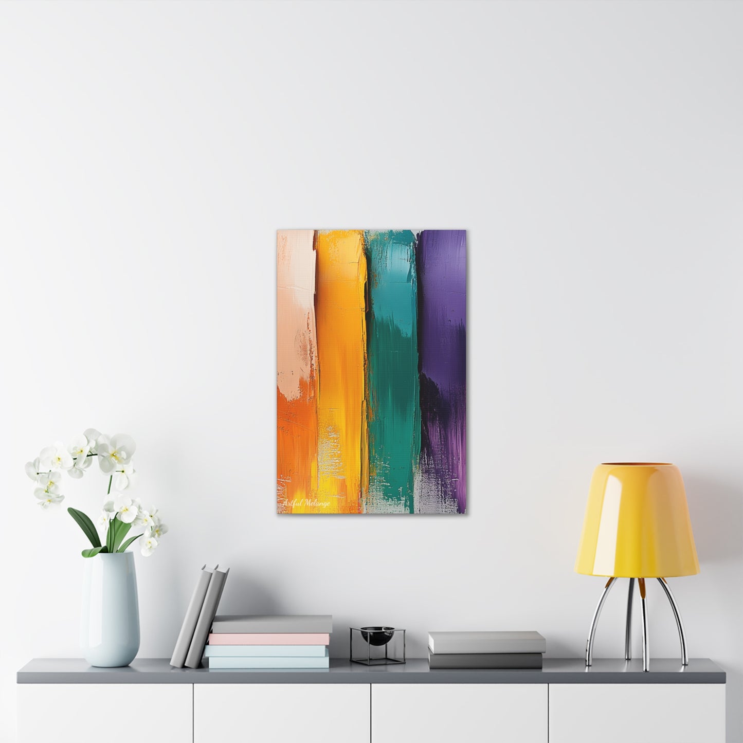 Acrylic Abstract Canvas Print - Richly Textured Artistry