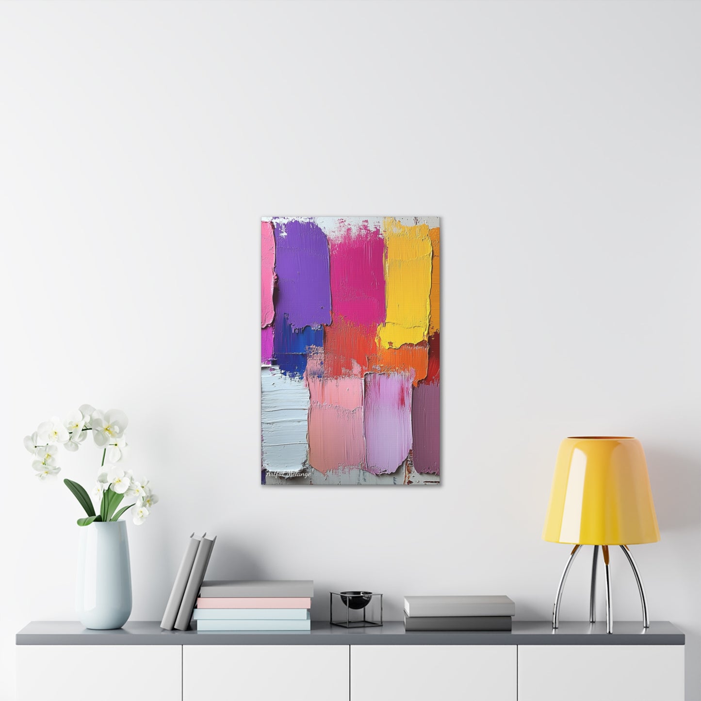 Acrylic Abstract Canvas Print - Richly Textured Artistry