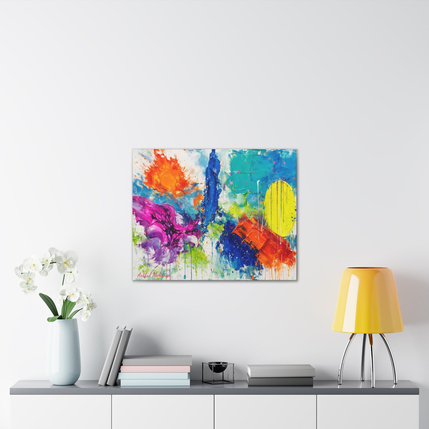 Acrylic Abstract Canvas Print - Richly Textured Artistry