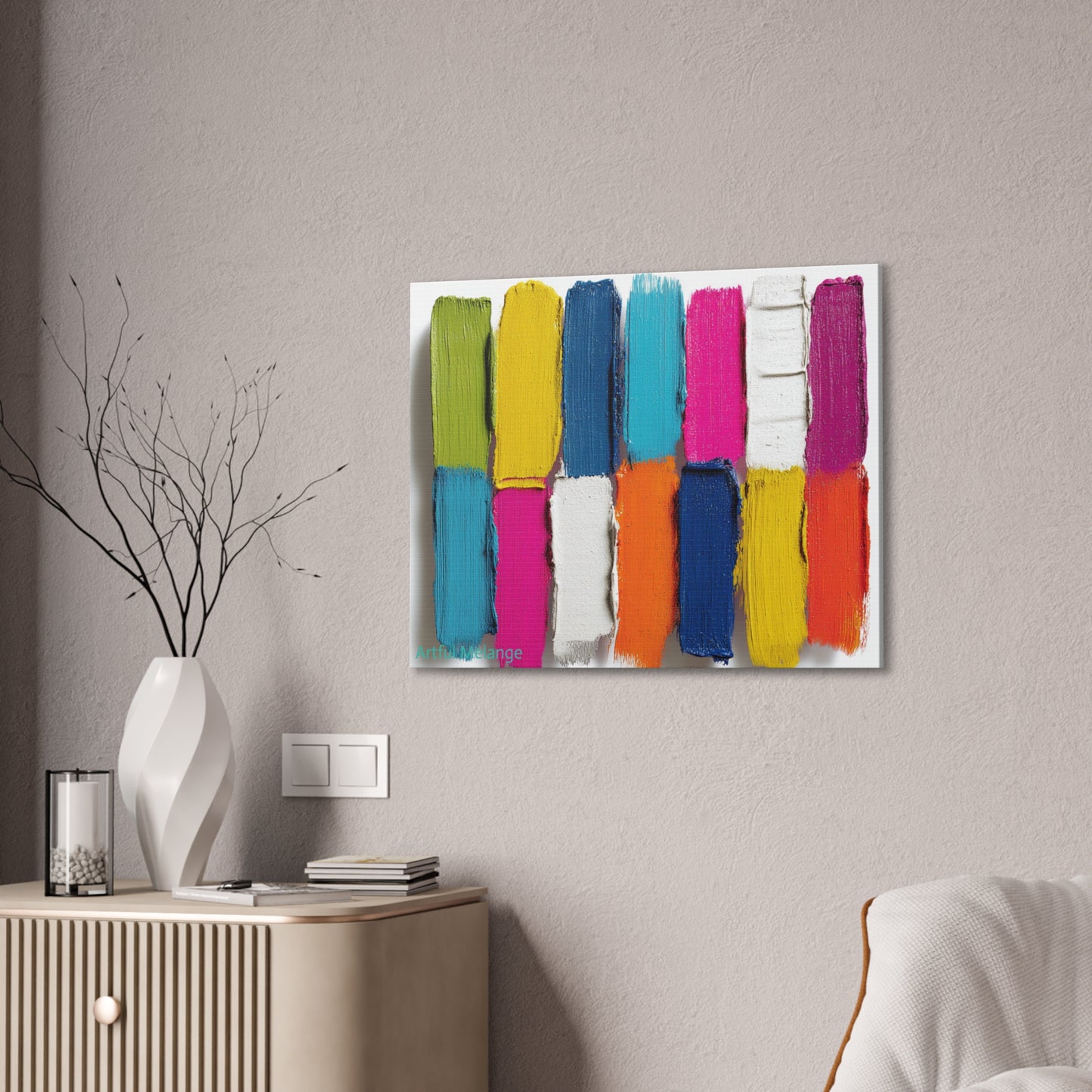 Acrylic Abstract Canvas Print - Richly Textured Artistry