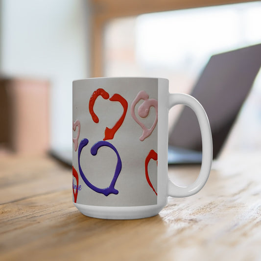 Artsy Abstract Ceramic Mug 15oz