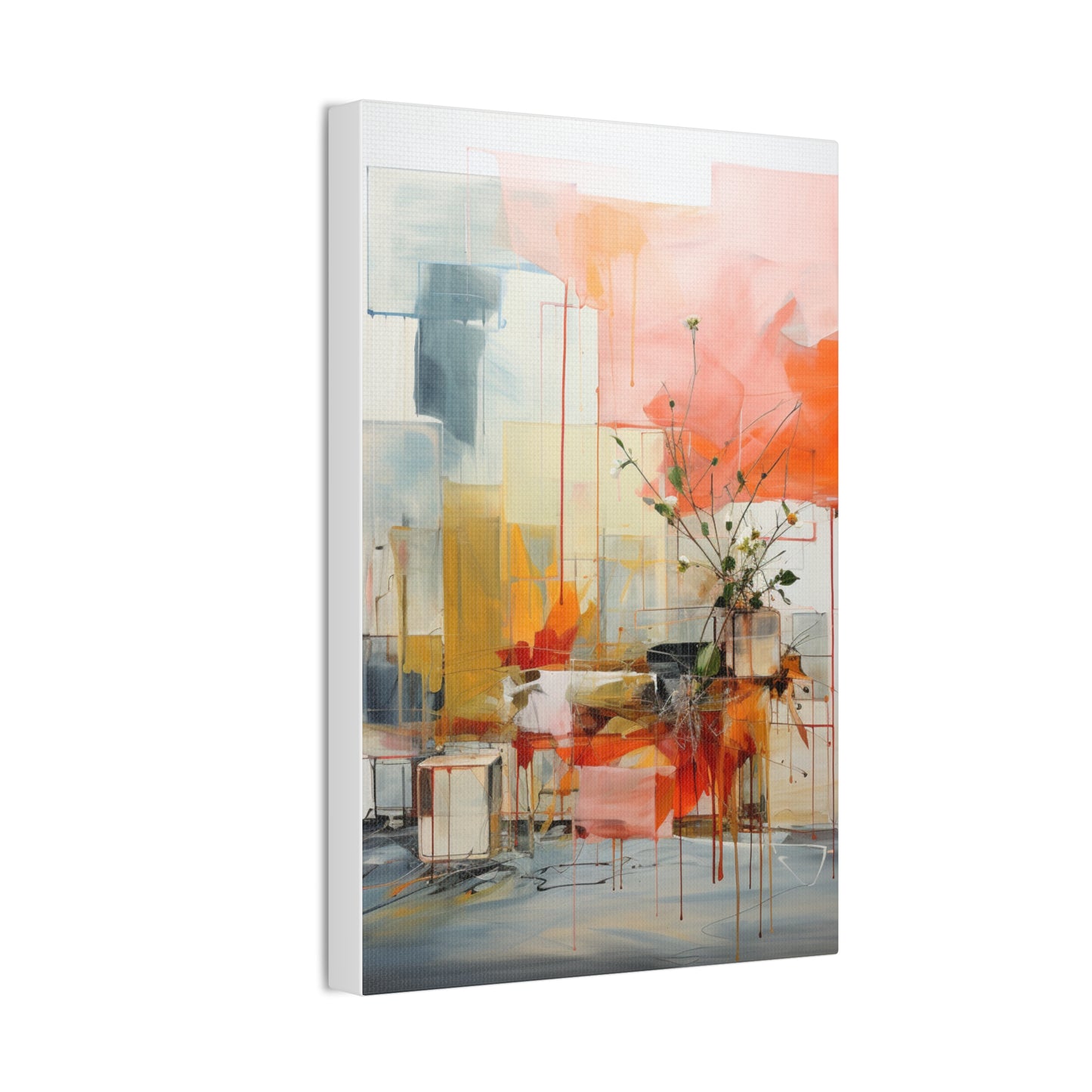Timeless Elegance: Refined Muted Hues Canvas Print for Sophisticated Living Spaces