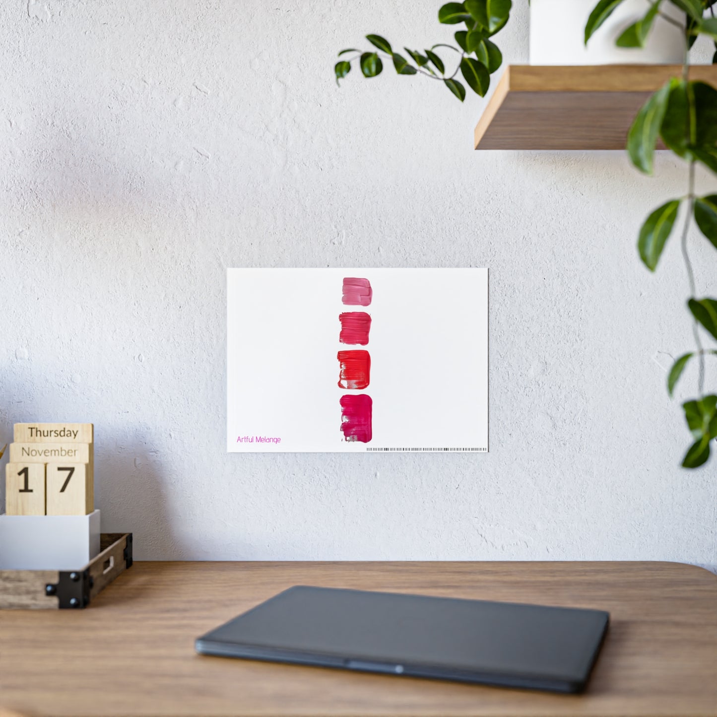 Gleaming Acrylic Abstract Poster: A Spectrum of Colorful Elegance