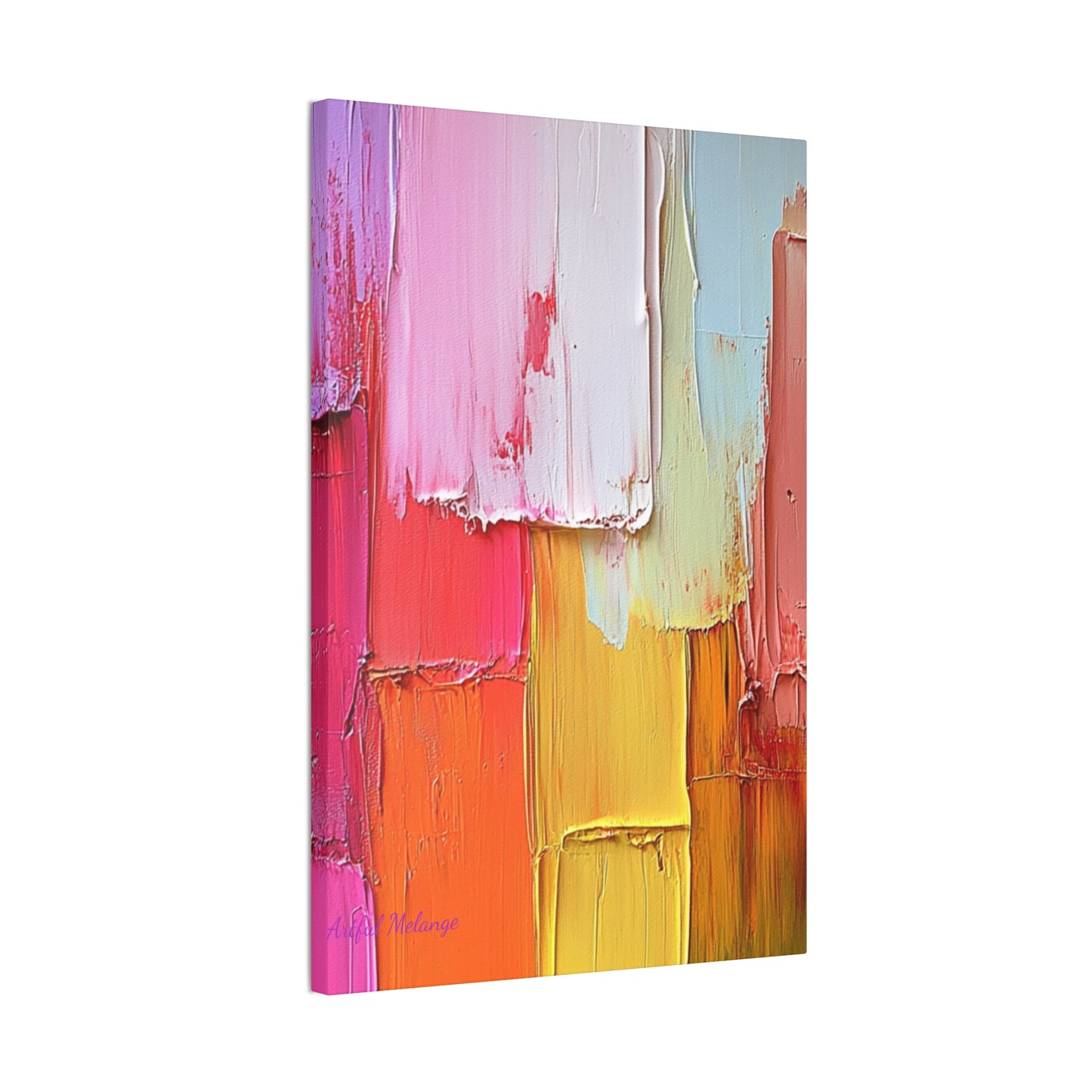 Acrylic Abstract Canvas Print - Richly Textured Artistry
