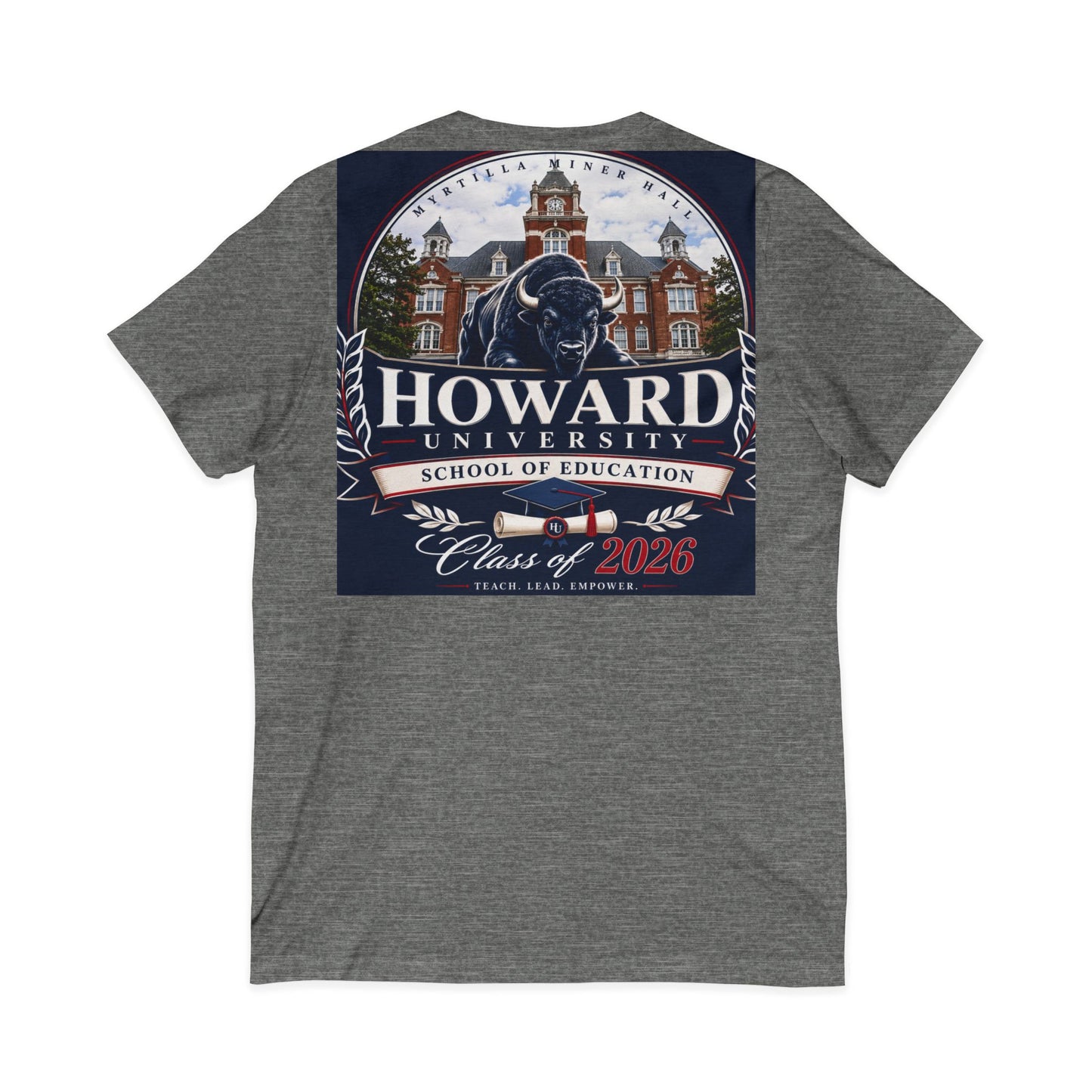 Howard University Class of 2026 Unisex V-Neck T-Shirt | The Mecca Incoming Class Tee