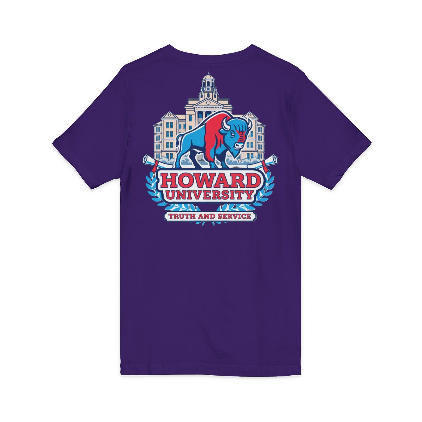 Howard University/ Truth and Service Unisex V-Neck T-Shirt