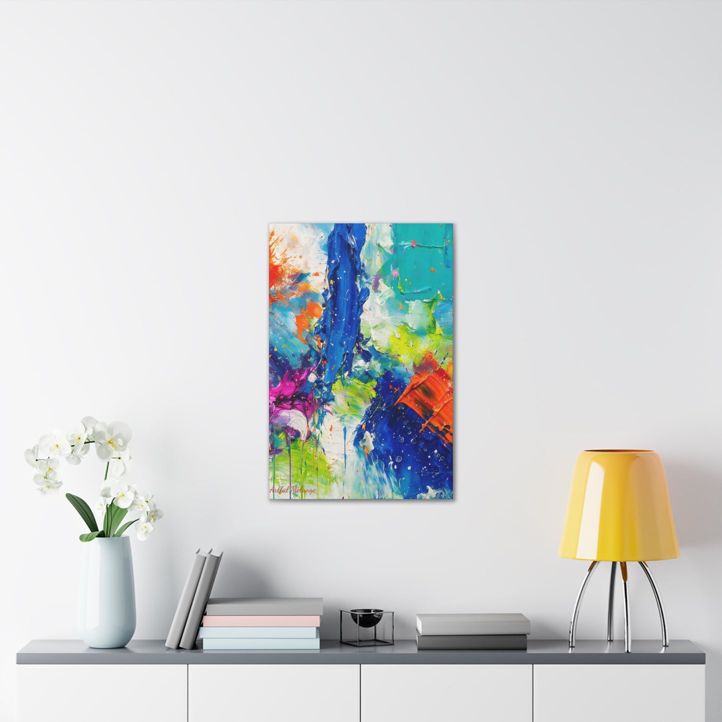 Acrylic Abstract Canvas Print - Richly Textured Artistry