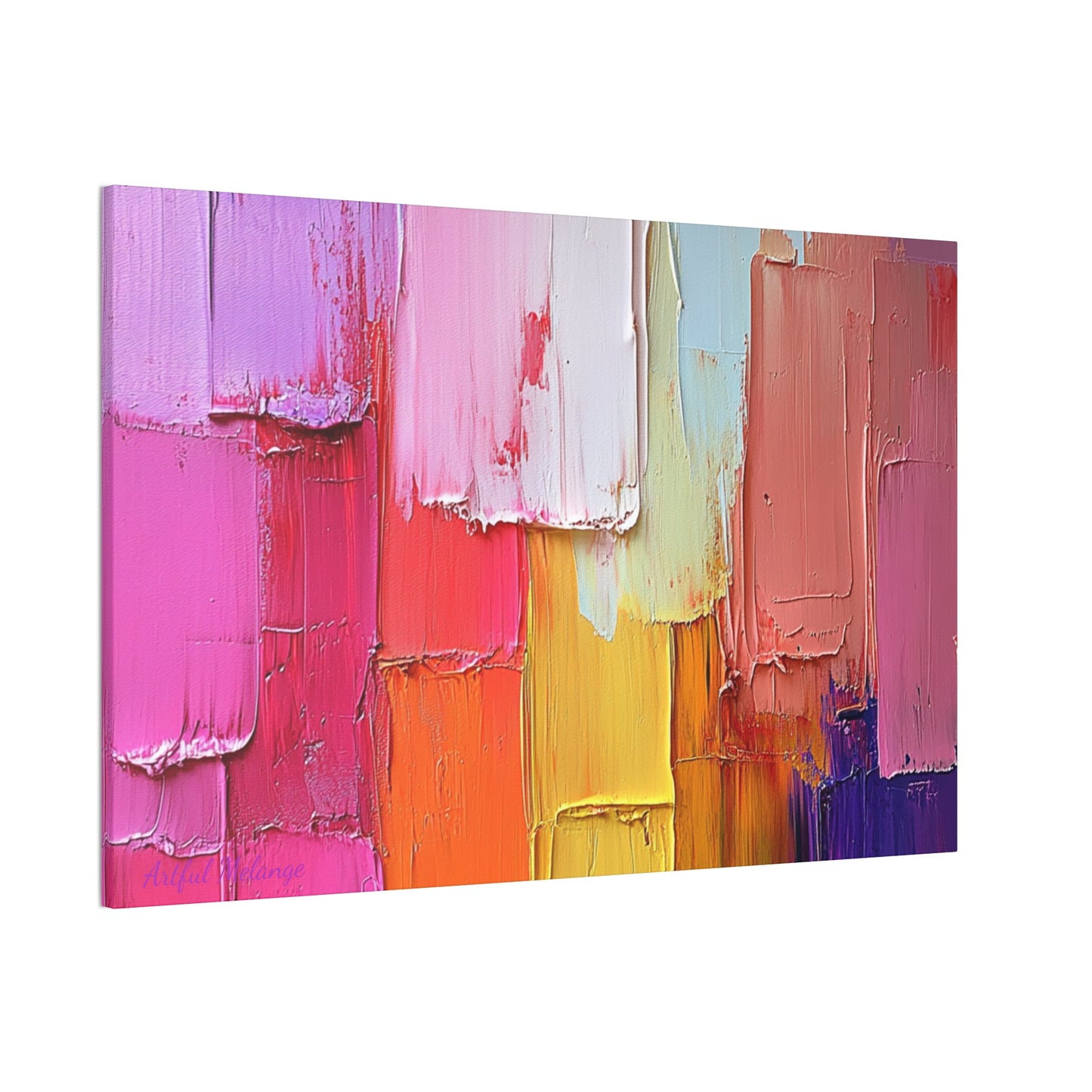 Acrylic Abstract Canvas Print - Richly Textured Artistry