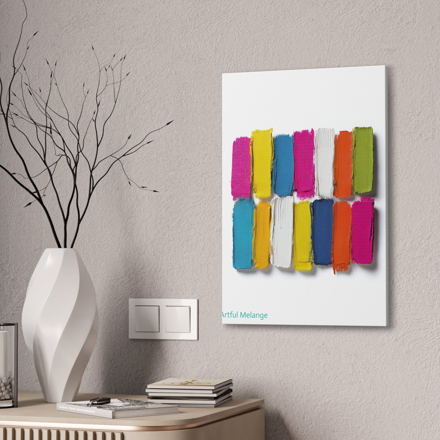 Acrylic Abstract Canvas Print - Richly Textured Artistry