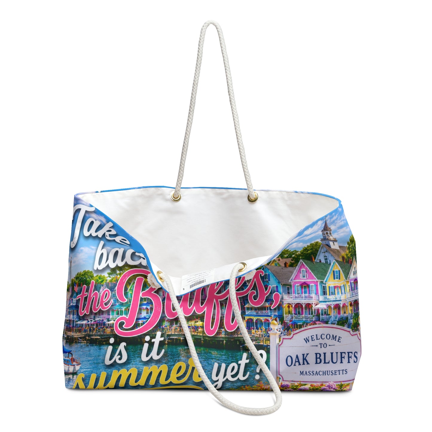Take Me Back to the Bluffs Weekender Bag – Summer Escape Canvas Tote