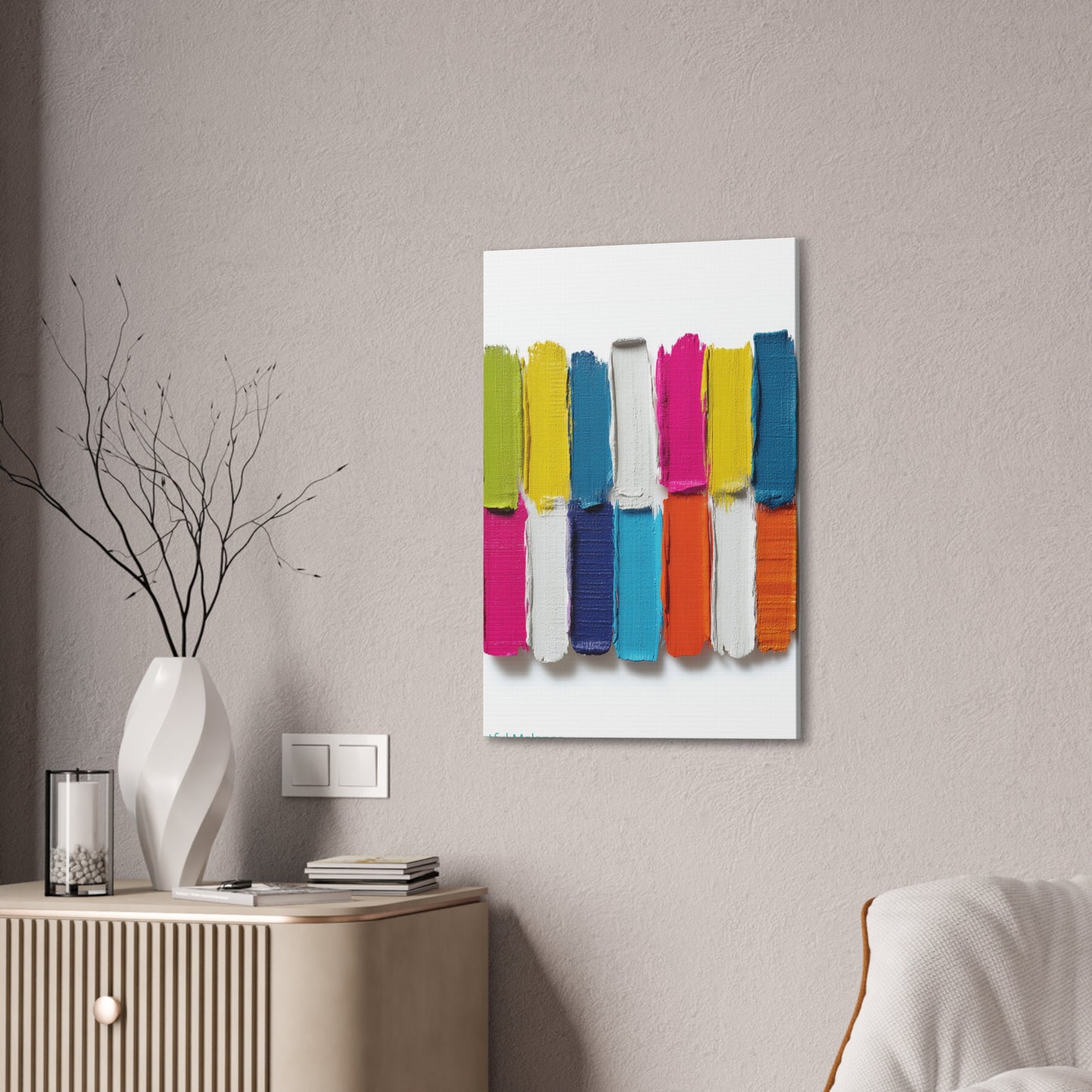 Acrylic Abstract Canvas Print - Richly Textured Artistry