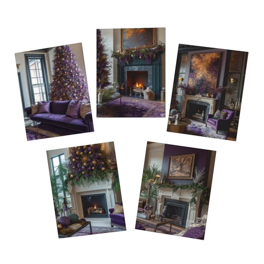 Big Easy Festivity Mardi Gras Note Card Set (5-Pack)