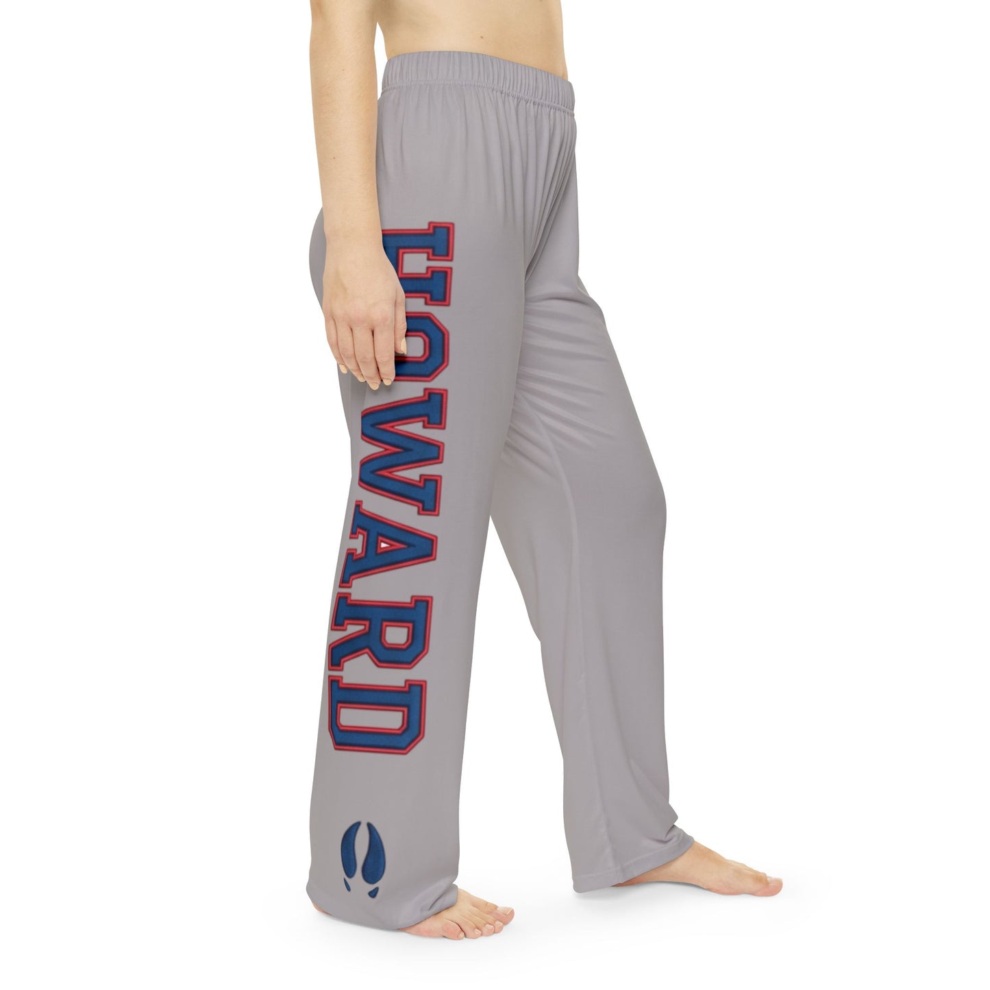 Howard-Inspired Women’s Pajama Pants | HBCU Lounge Bottoms/ Grey