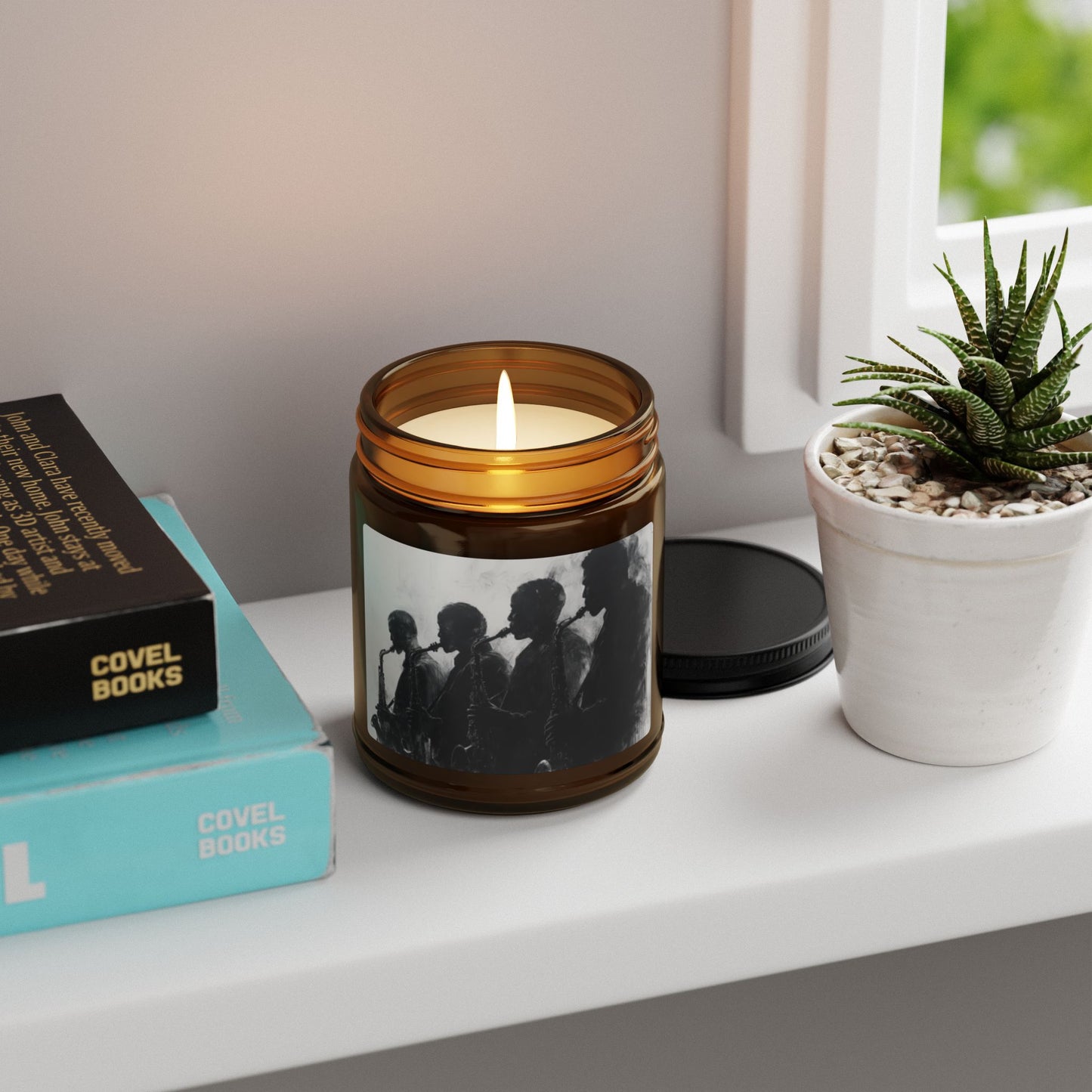 Harmony and Soul Scented Black Excellence Soy Candle 6
