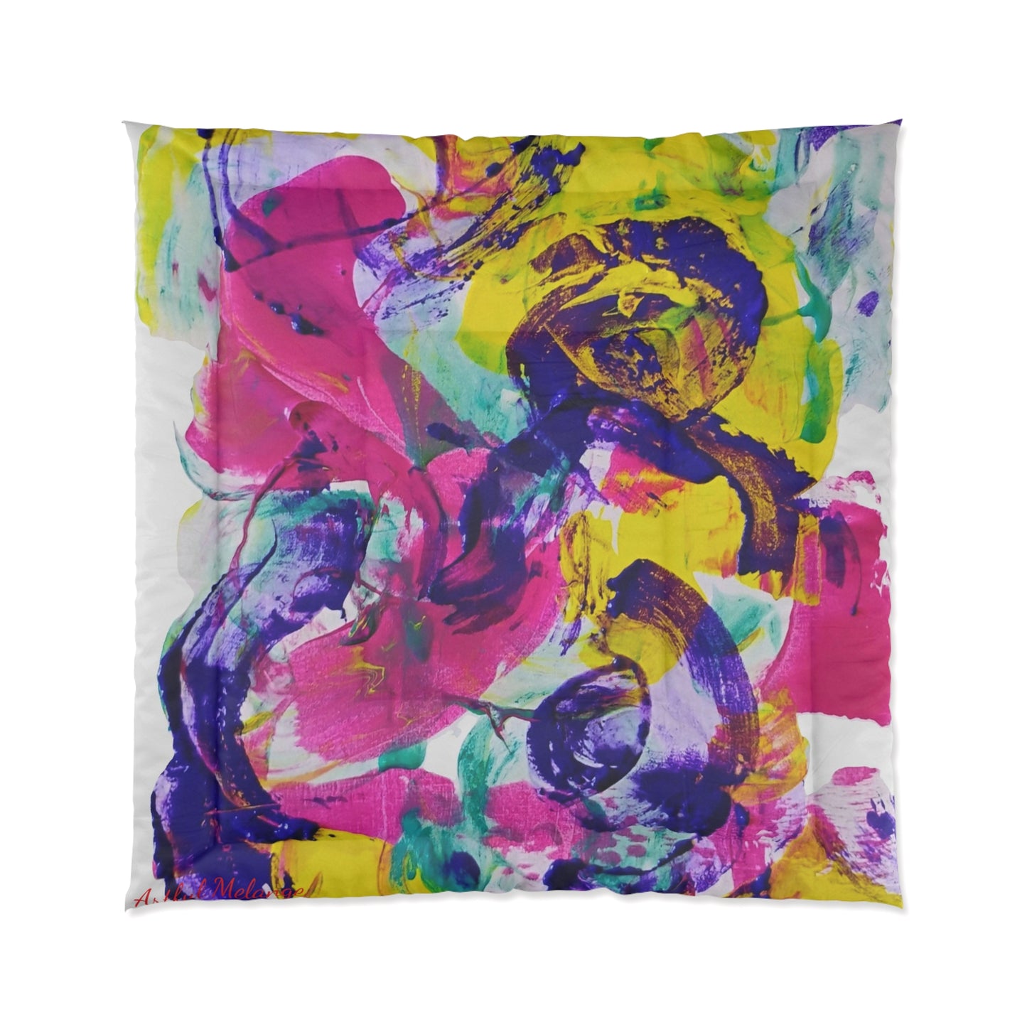 Dreamscape Delight Abstract Art Comforter 34