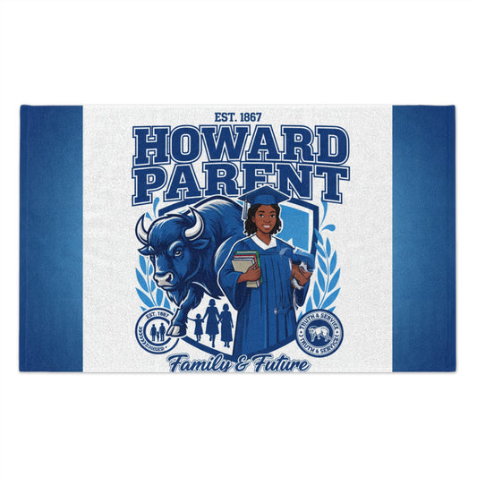 Howard University Bison Pride Rally Towel – HBCU Spirit Game Day Essential/Howard Parent