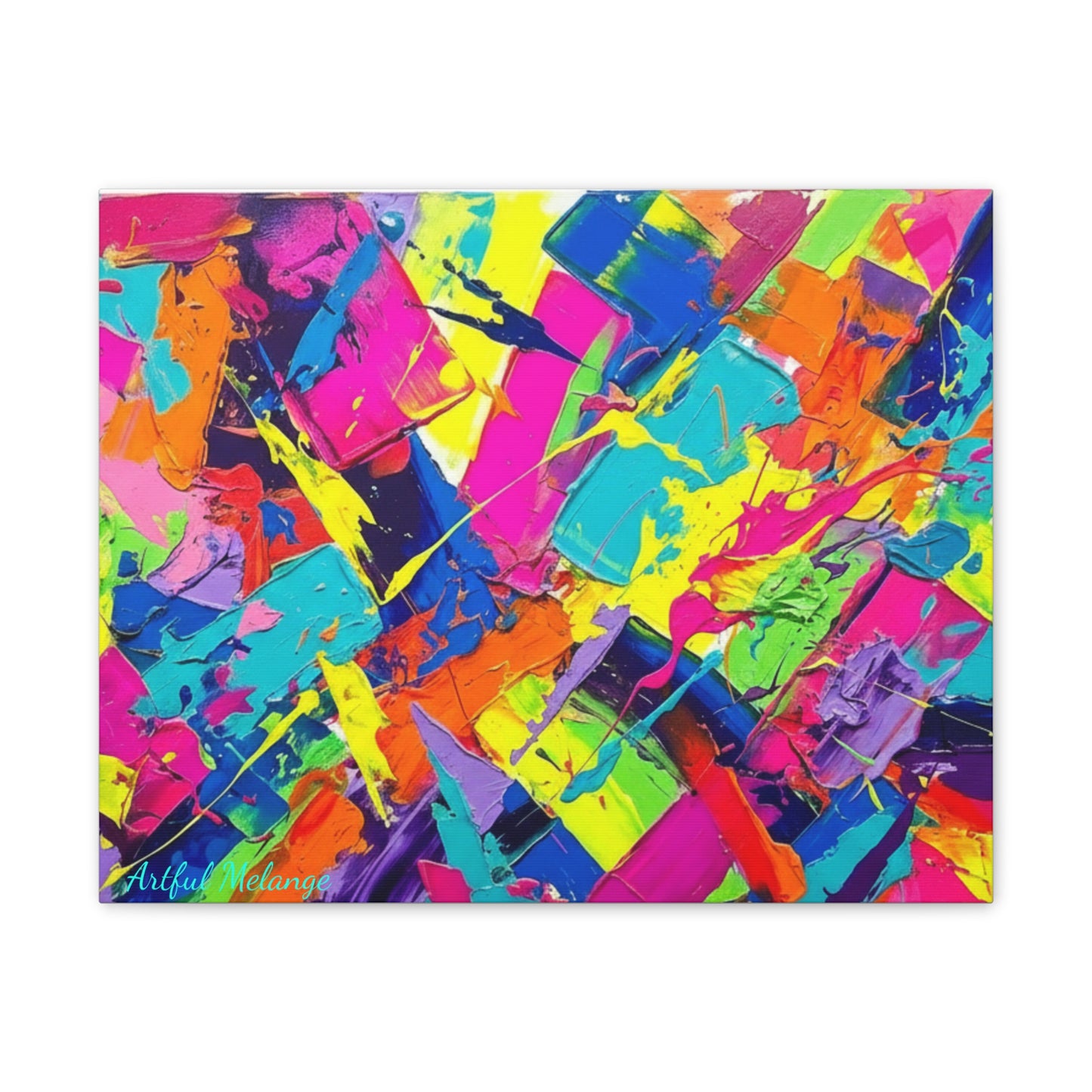 Acrylic Abstract Canvas Print - Richly Textured Artistry