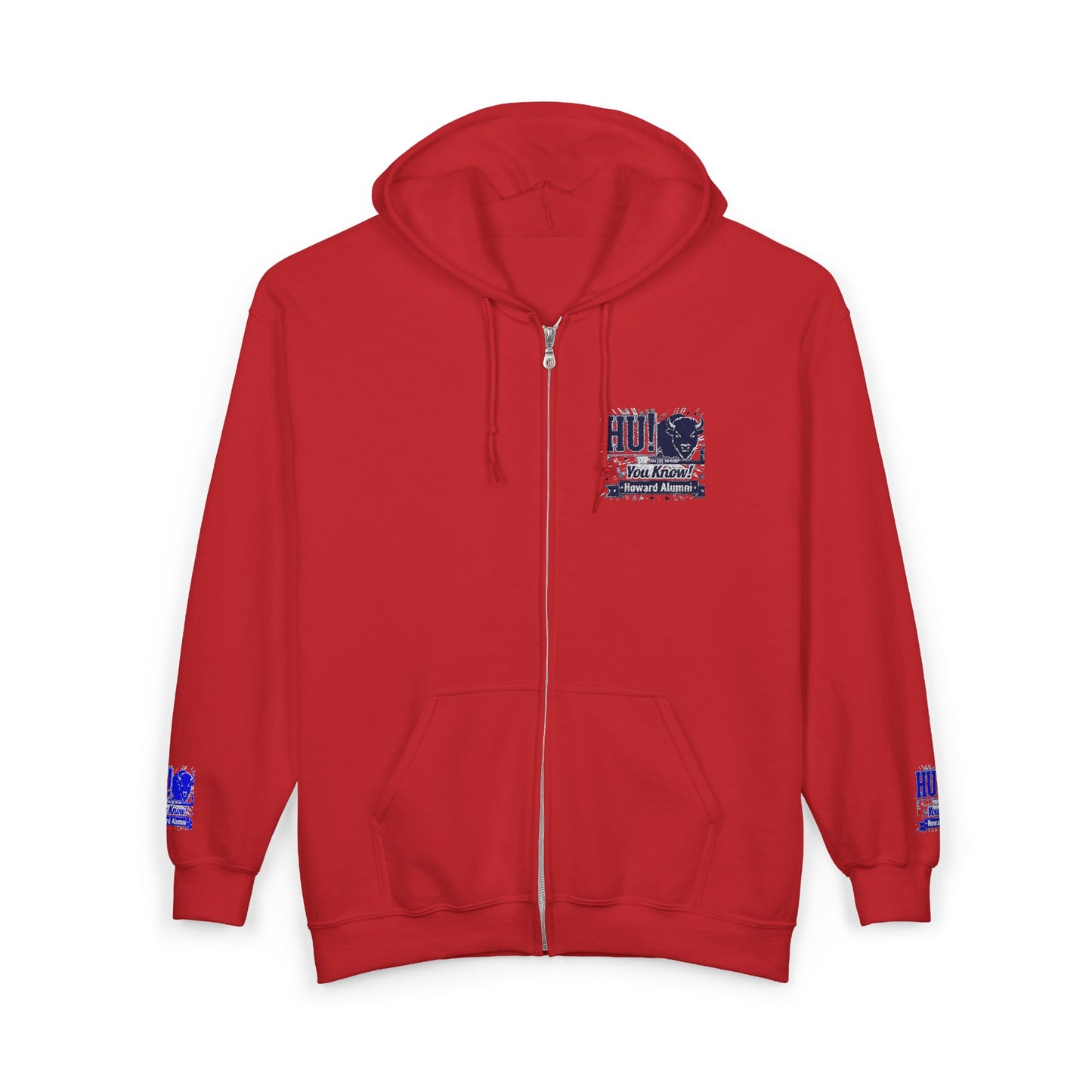Bison Heritage Embroidered Collection: Full-Zip Sweatshirt | Howard-Inspired HBCU Collegiate Jacket