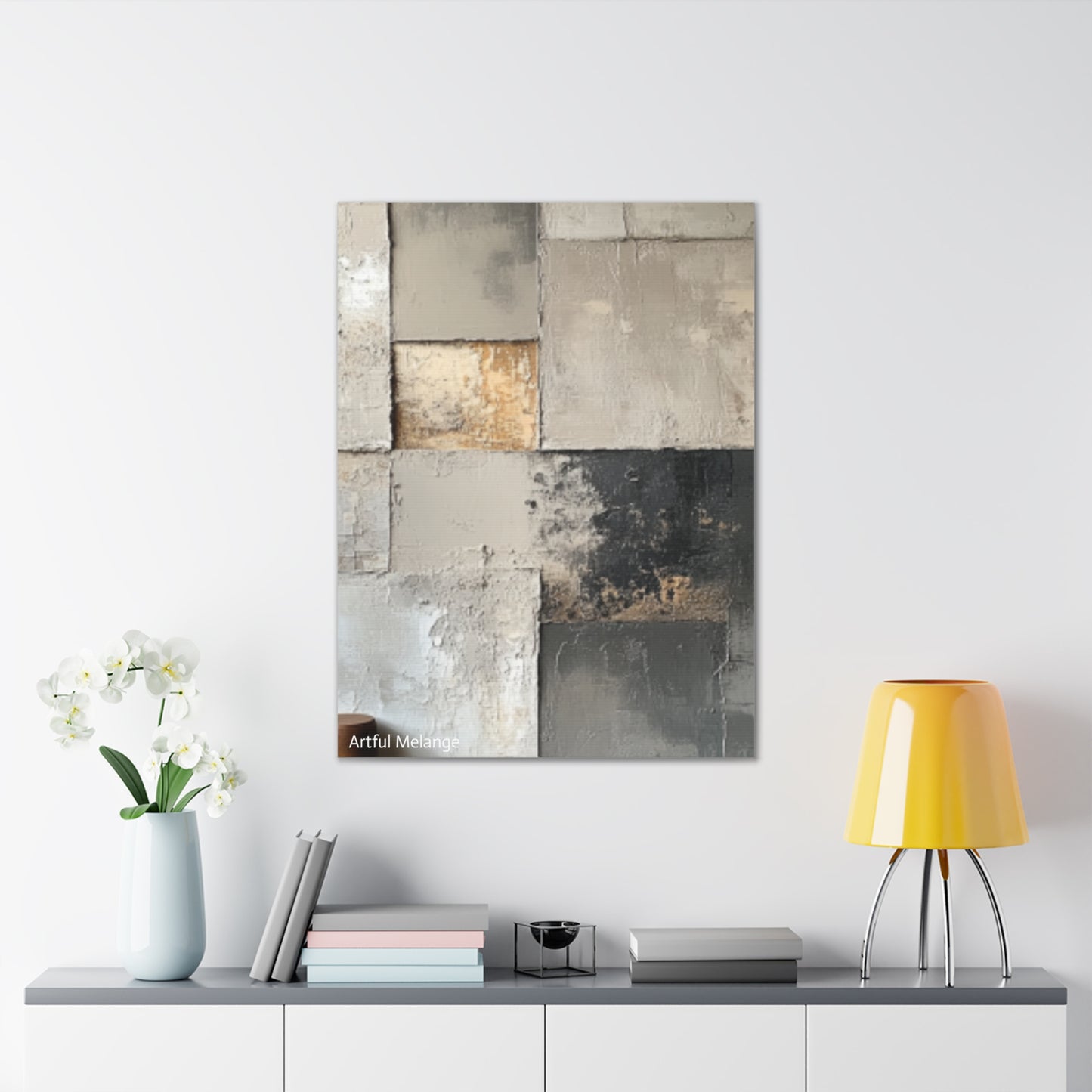 Acrylic Abstract Canvas Print - Richly Textured Artistry