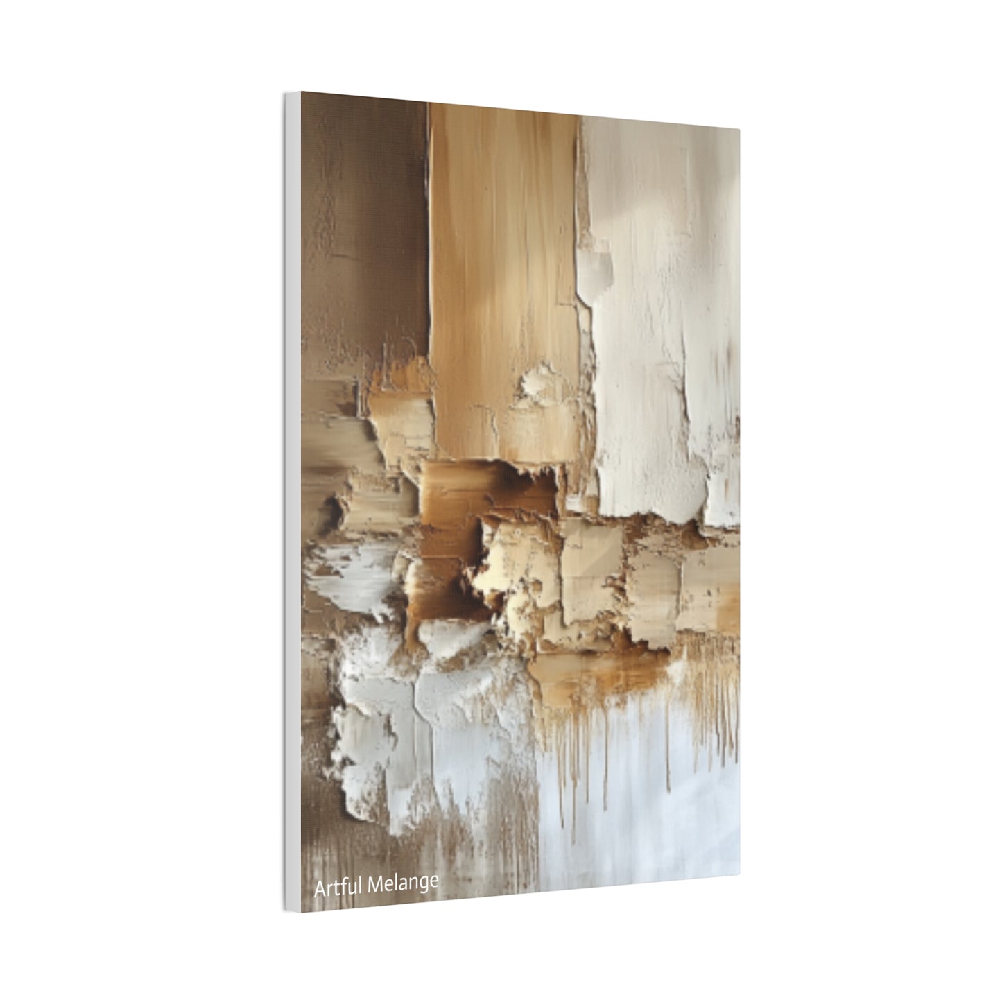 Acrylic Abstract Canvas Print - Richly Textured Artistry